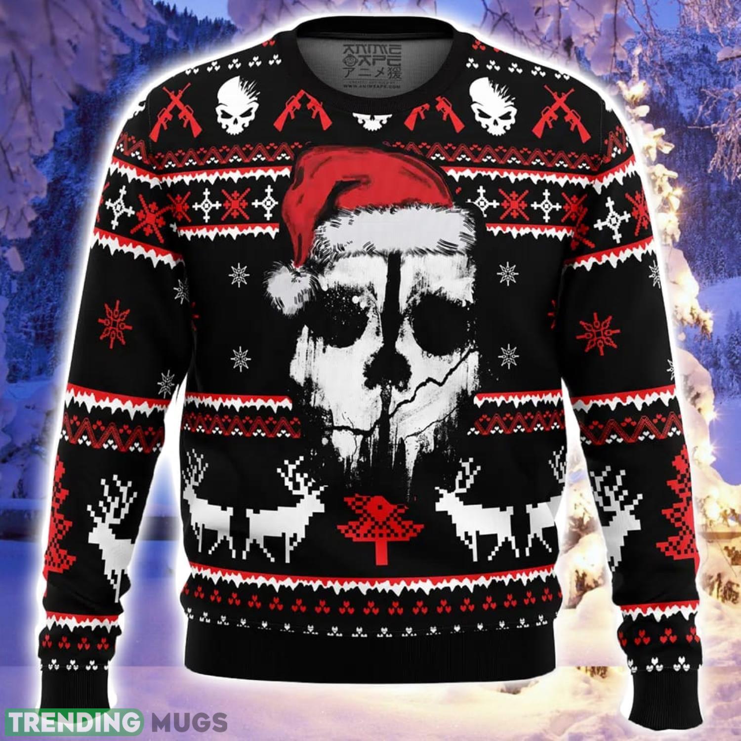 Ghost Call of Duty Ugly Christmas Sweater Family Christmas Gift Ideas 3D Sweater Ghost Call of Duty Ugly Christmas Sweater Family Christmas Gift Ideas 3D Sweater