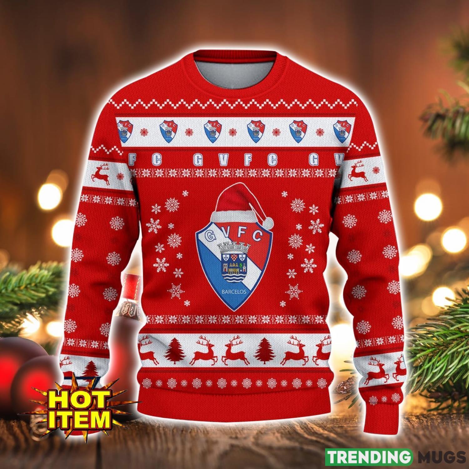Gil Vicente Futebol Clube 3D Ugly Christmas Sweater For Men And Women Sport Fans 3D Sweater Gil Vicente Futebol Clube 3D Ugly Christmas Sweater For Men And Women Sport Fans 3D Sweater