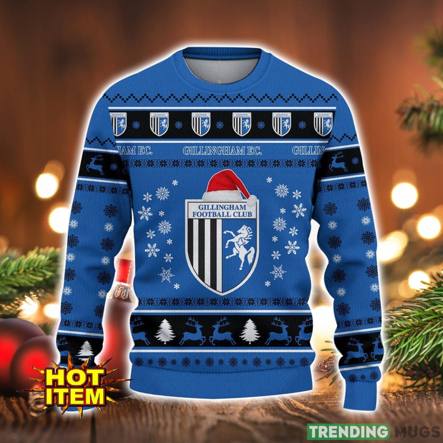 Gillingham 3D Ugly Christmas Sweater For Men And Women Sport Fans 3D Sweater Gillingham 3D Ugly Christmas Sweater For Men And Women Sport Fans 3D Sweater
