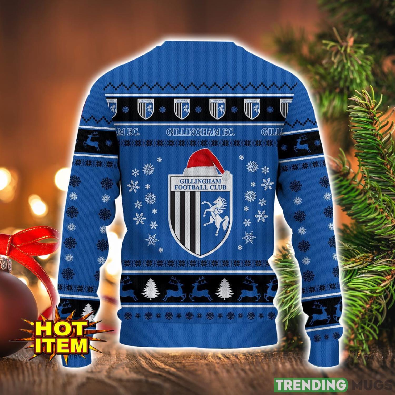 Gillingham 3D Ugly Christmas Sweater For Men And Women Sport Fans 3D Sweater Gillingham 3D Ugly Christmas Sweater For Men And Women Sport Fans 3D Sweater