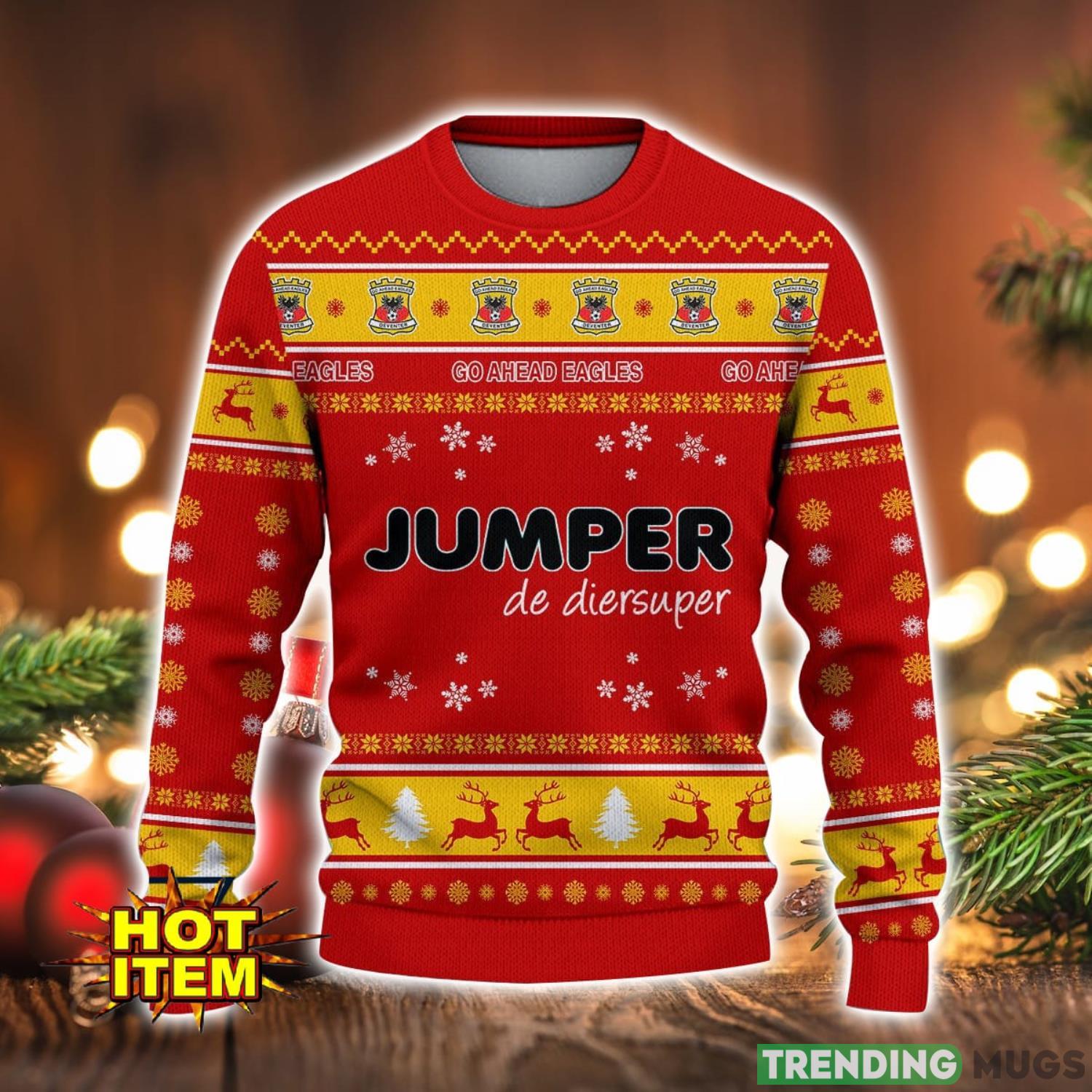 Go Ahead Eagles 3D Ugly Christmas Sweater For Men And Women Sport Fans 3D Sweater Go Ahead Eagles 3D Ugly Christmas Sweater For Men And Women Sport Fans 3D Sweater