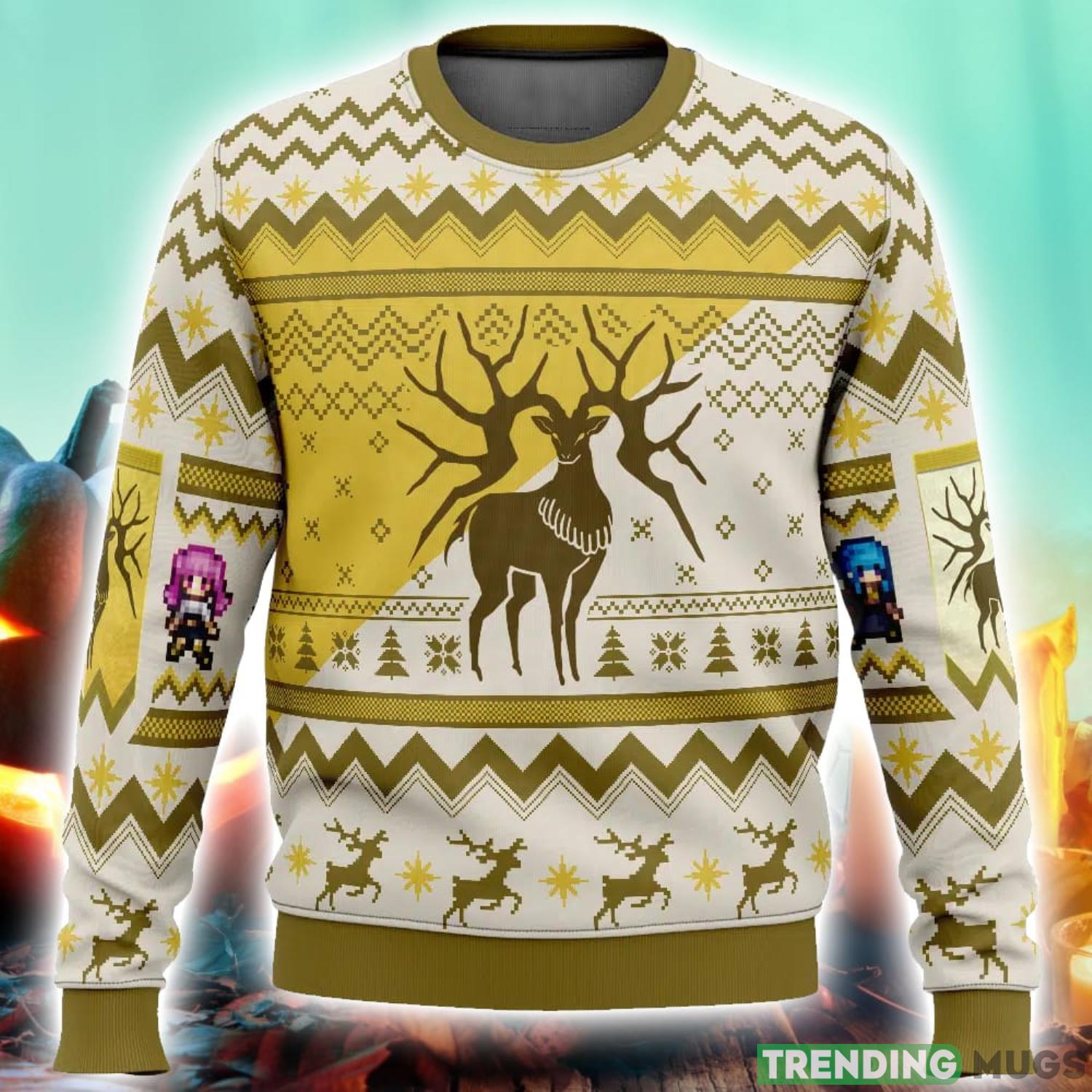 Golden Deer Fire Emblem Ugly Christmas Sweater 3D Printed Men And Women Christmas Hoiliday Gift Product Photo 1 Golden Deer Fire Emblem Ugly Christmas Sweater 3D Printed Men And Women Christmas Hoiliday Gift Product Photo 1