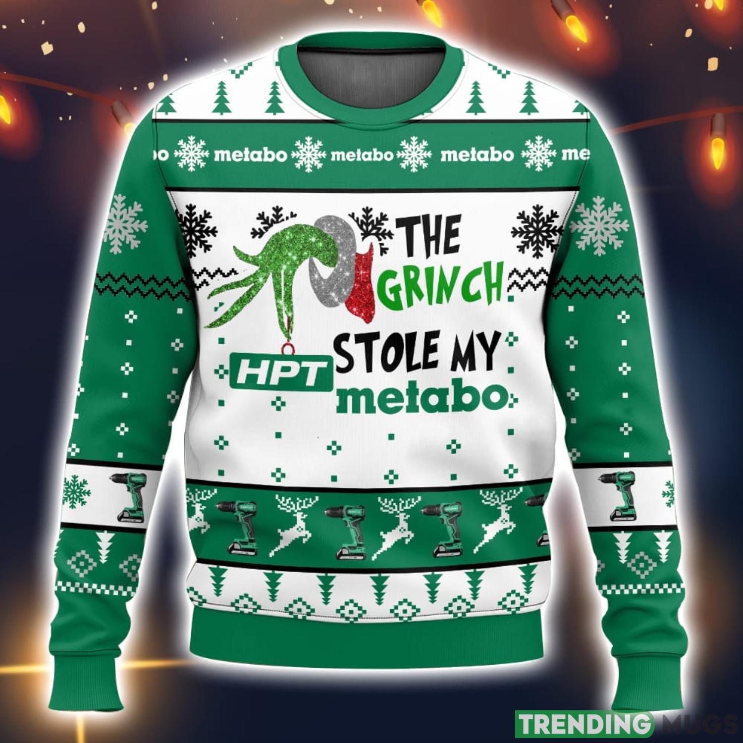 Grinch Stole My Metabo HPT 3D Ugly Christmas Sweater Men And Women Christmas Gift Product Photo 1 Grinch Stole My Metabo HPT 3D Ugly Christmas Sweater Men And Women Christmas Gift Product Photo 1