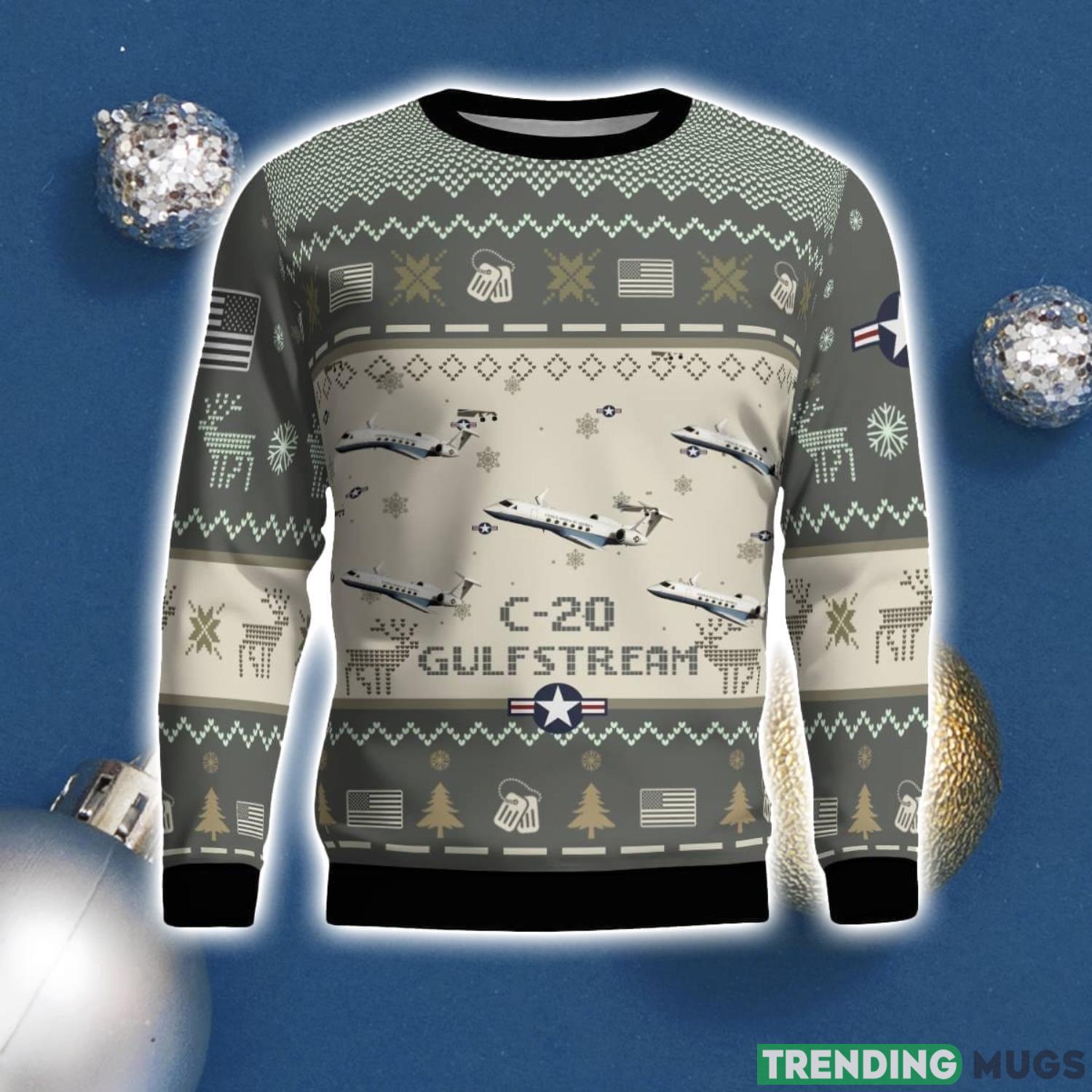 Gulfstream C 20 C20 Aircraft New Trend Veteran Sweater Ugly Christmas Sweater Gift For Christmas 3D Sweater Gulfstream C 20 C20 Aircraft New Trend Veteran Sweater Ugly Christmas Sweater Gift For Christmas 3D Sweater