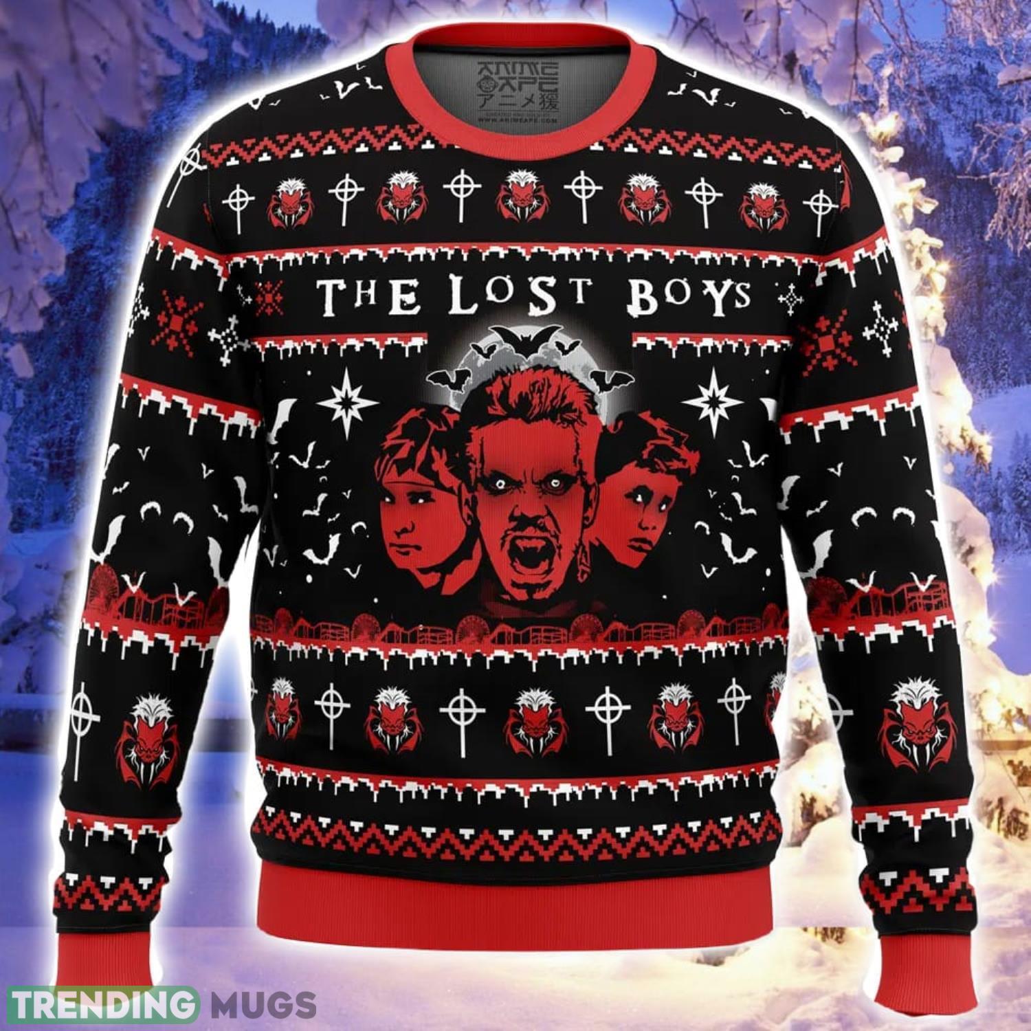 Half Vampire The Lost Boys Ugly Christmas Sweater Family Christmas Gift Ideas 3D Sweater Half Vampire The Lost Boys Ugly Christmas Sweater Family Christmas Gift Ideas 3D Sweater