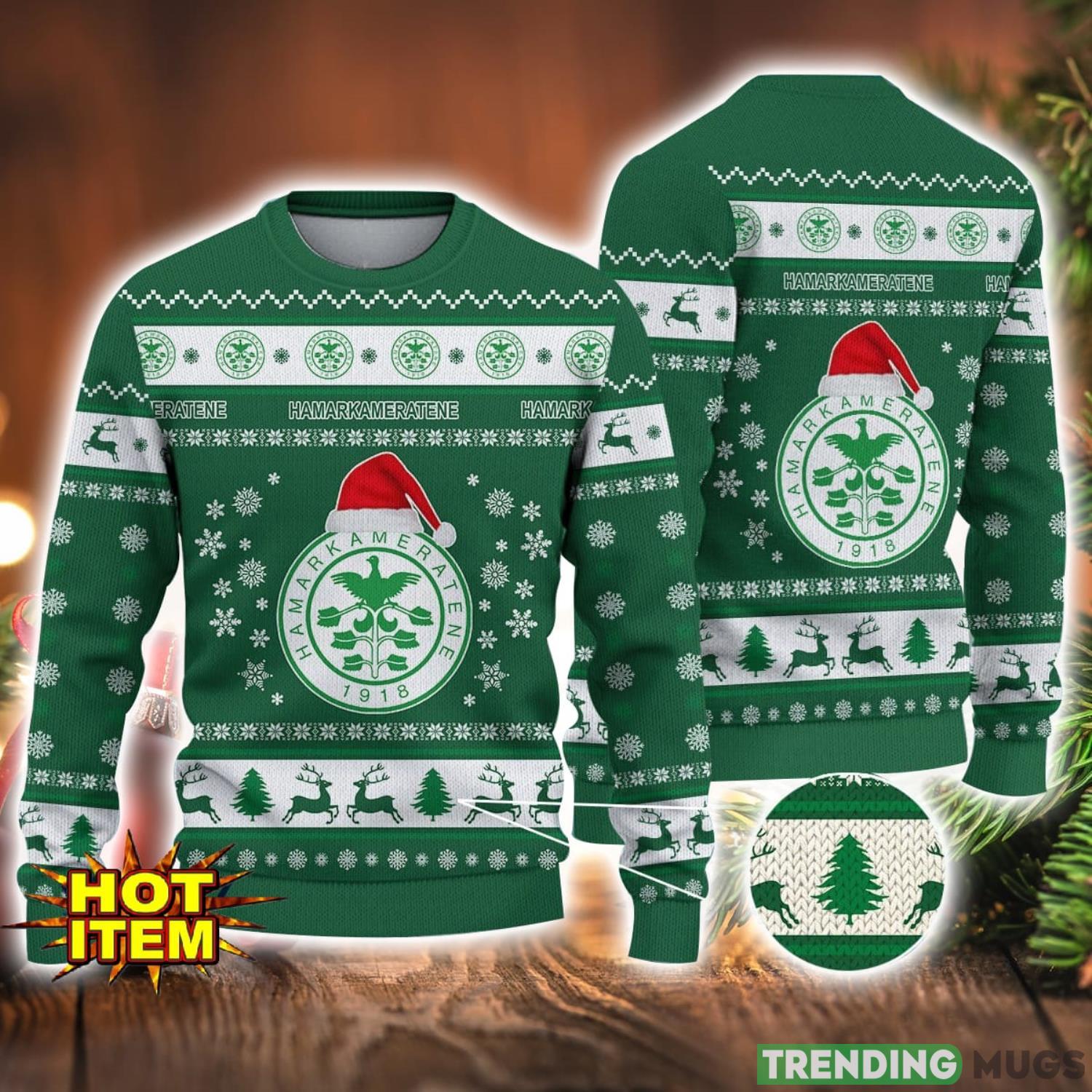 Hamarkameratene 3D Ugly Christmas Sweater For Men And Women Sport Fans Product Photo 1 Hamarkameratene 3D Ugly Christmas Sweater For Men And Women Sport Fans Product Photo 1