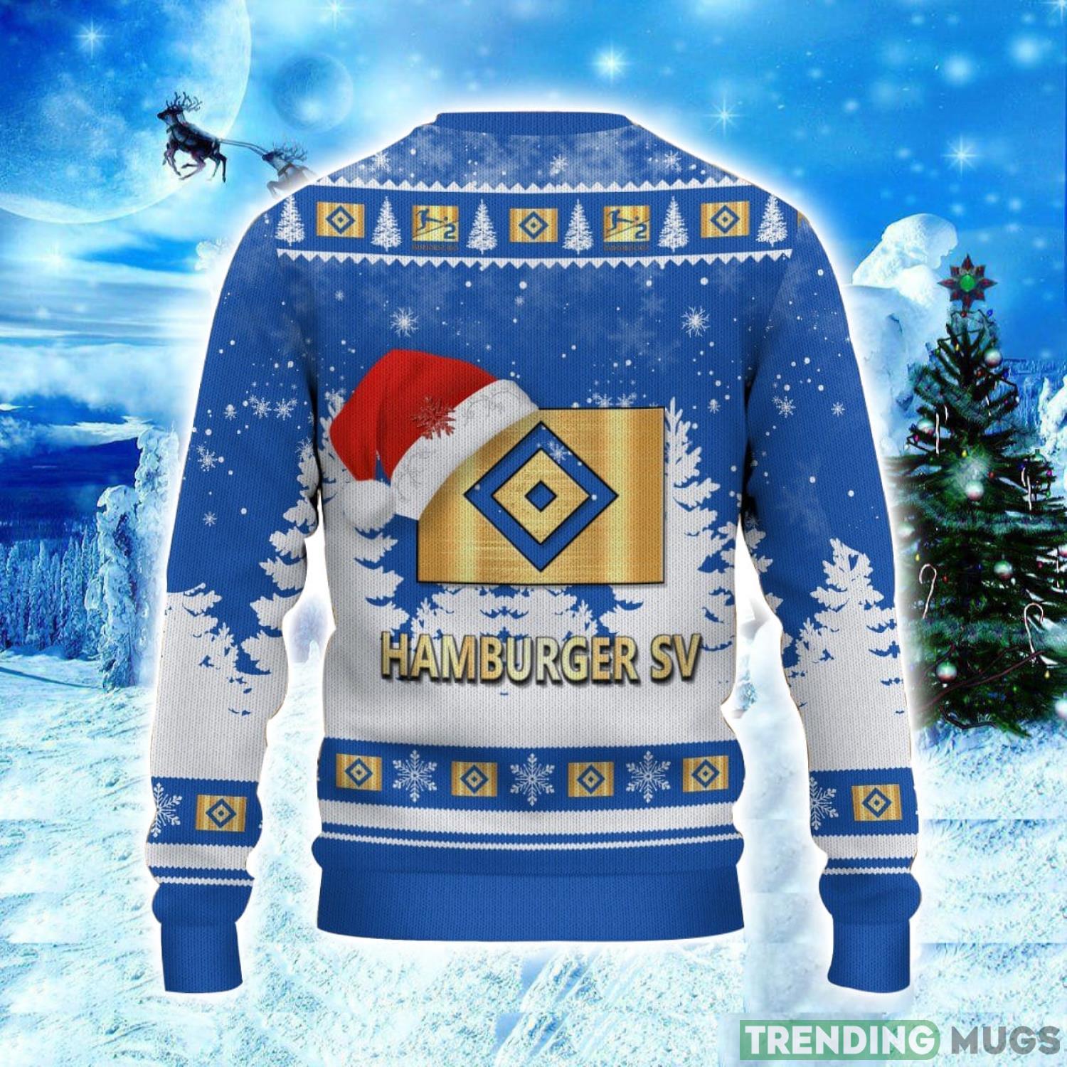 Hamburger SV Logo Wearing Santa Hat Ugly Christmas Sweater Unisex 3D Christmas sweater 3D Sweater Hamburger SV Logo Wearing Santa Hat Ugly Christmas Sweater Unisex 3D Christmas sweater 3D Sweater