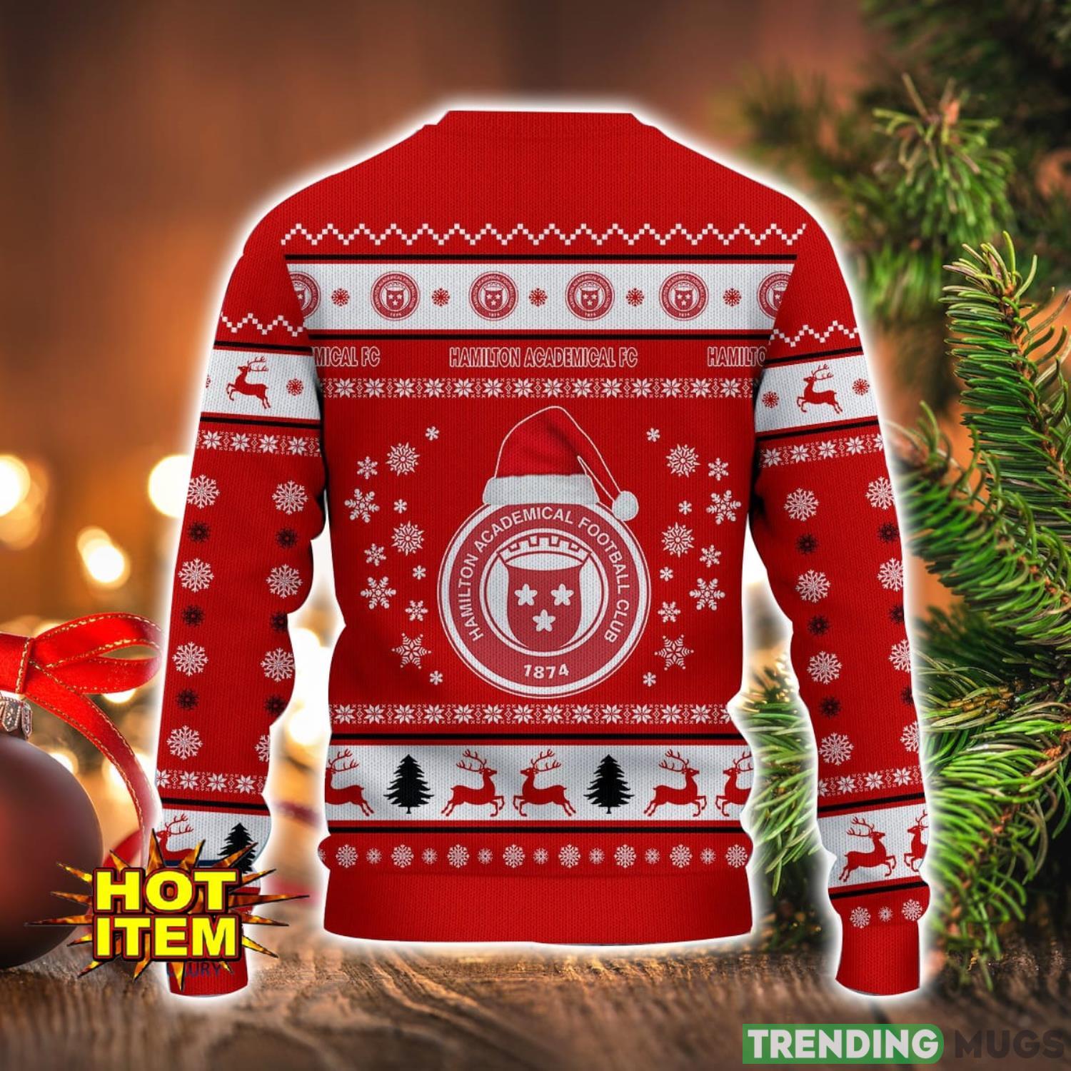 Hamilton Academical F.C. 3D Ugly Christmas Sweater For Men And Women Sport Fans 3D Sweater Hamilton Academical F.C. 3D Ugly Christmas Sweater For Men And Women Sport Fans 3D Sweater
