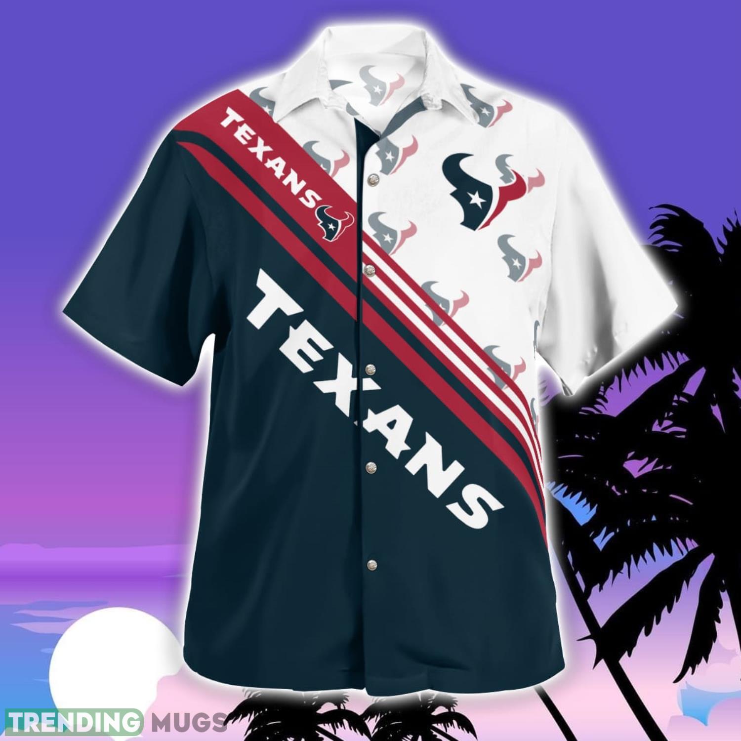 Houston Texans Logo Printed Aloha Hawaiian Shirt Special Gift For Fans Hawaiian Shirt Houston Texans Logo Printed Aloha Hawaiian Shirt Special Gift For Fans Hawaiian Shirt