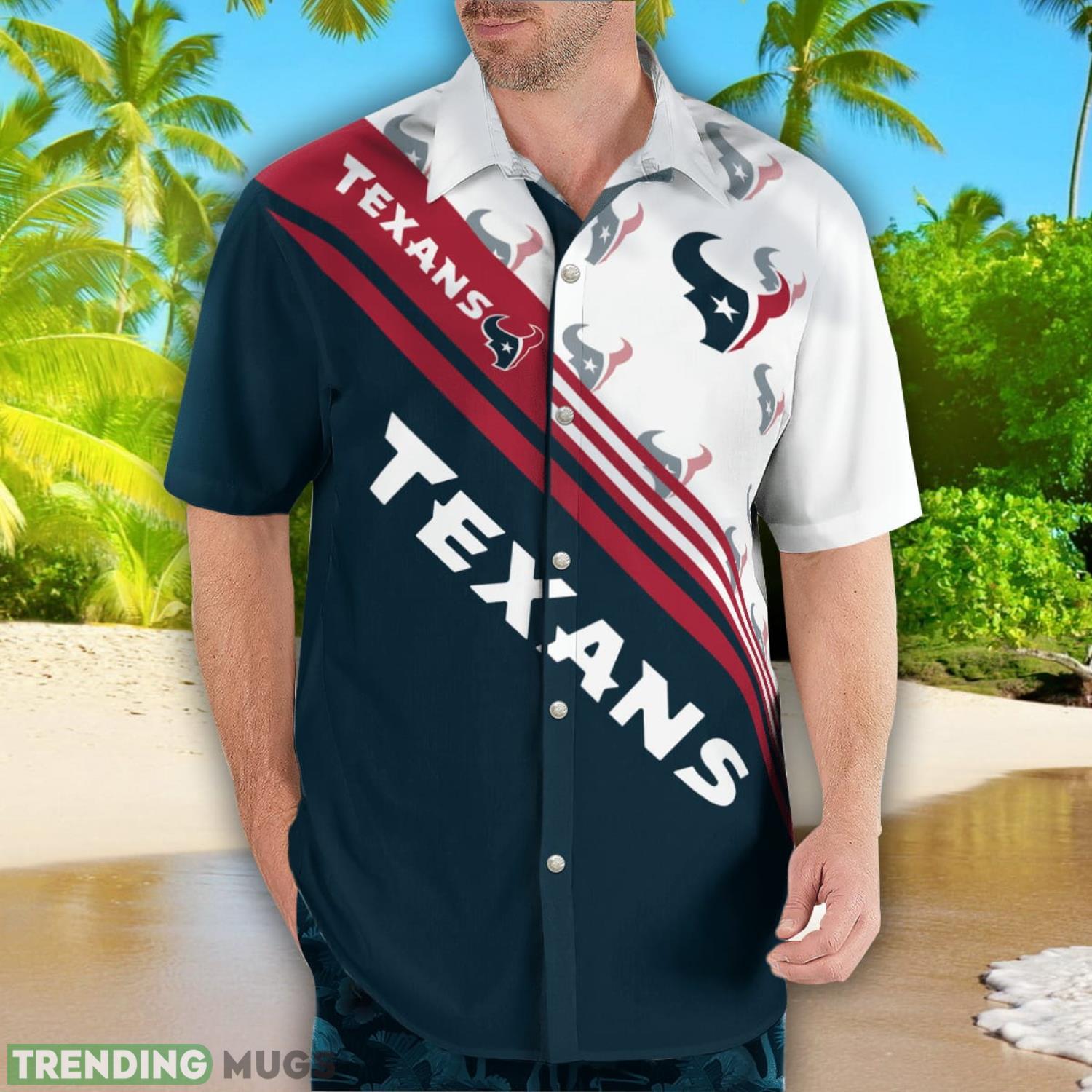 Houston Texans Logo Printed Aloha Hawaiian Shirt Special Gift For Fans Hawaiian Shirt Houston Texans Logo Printed Aloha Hawaiian Shirt Special Gift For Fans Hawaiian Shirt