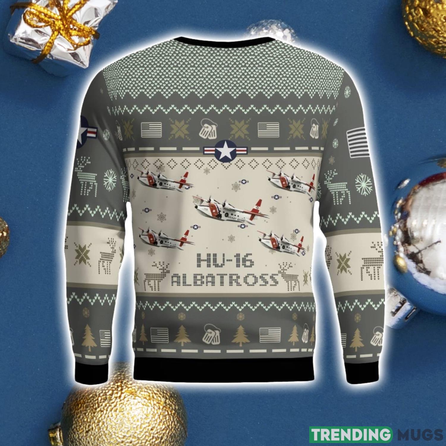 HU 16 Albatross USCG HU16 Aircraft New Trend Veteran Sweater Ugly Christmas Sweater Gift For Christmas 3D Sweater HU 16 Albatross USCG HU16 Aircraft New Trend Veteran Sweater Ugly Christmas Sweater Gift For Christmas 3D Sweater