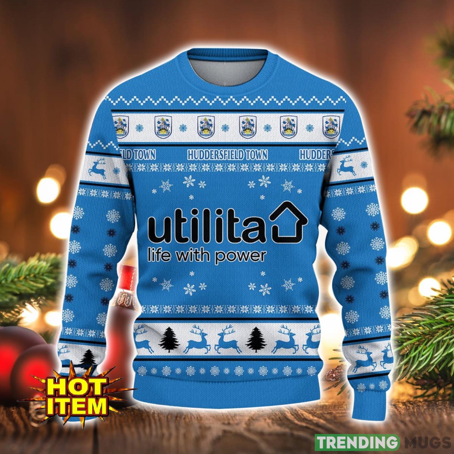 Huddersfield Town A.F.C 3D Ugly Christmas Sweater For Men And Women Sport Fans 3D Sweater Huddersfield Town A.F.C 3D Ugly Christmas Sweater For Men And Women Sport Fans 3D Sweater