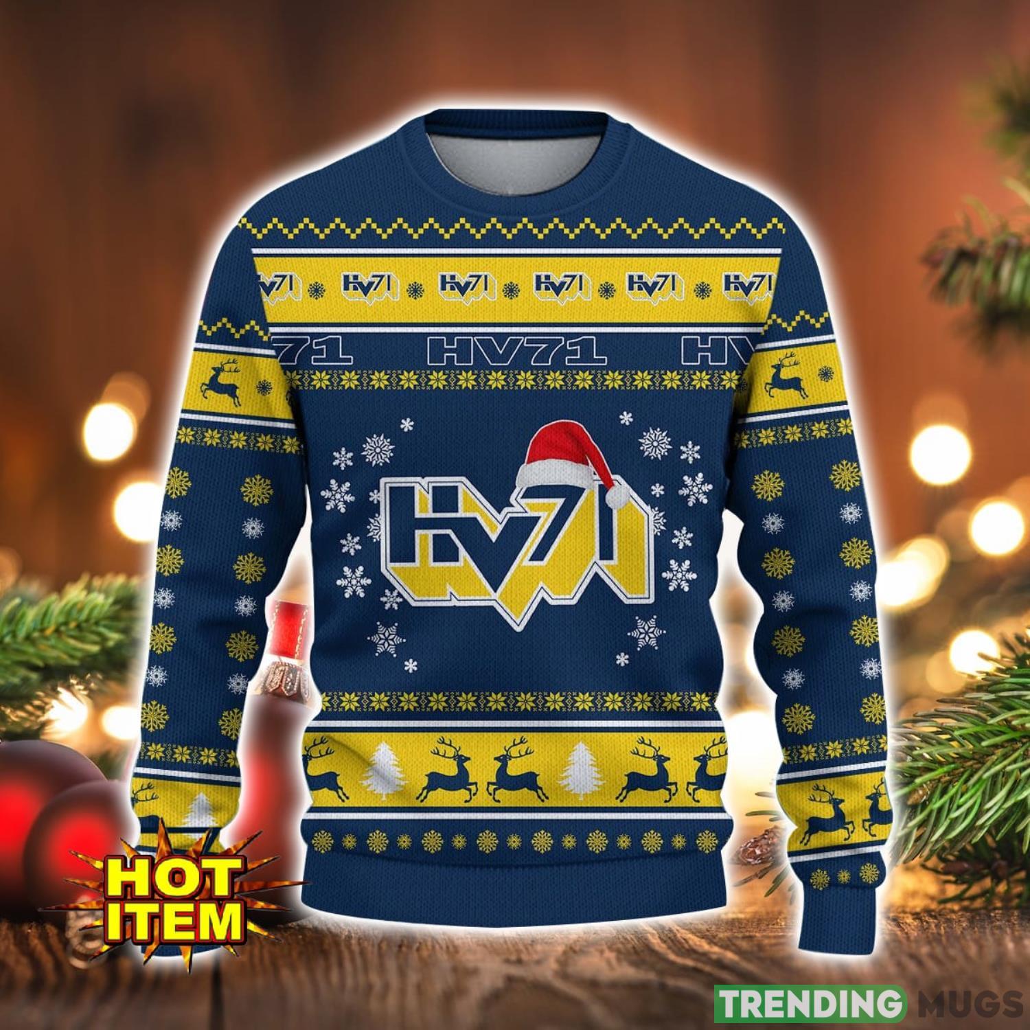 HV71 3D Ugly Christmas Sweater For Men And Women Sport Fans 3D Sweater HV71 3D Ugly Christmas Sweater For Men And Women Sport Fans 3D Sweater