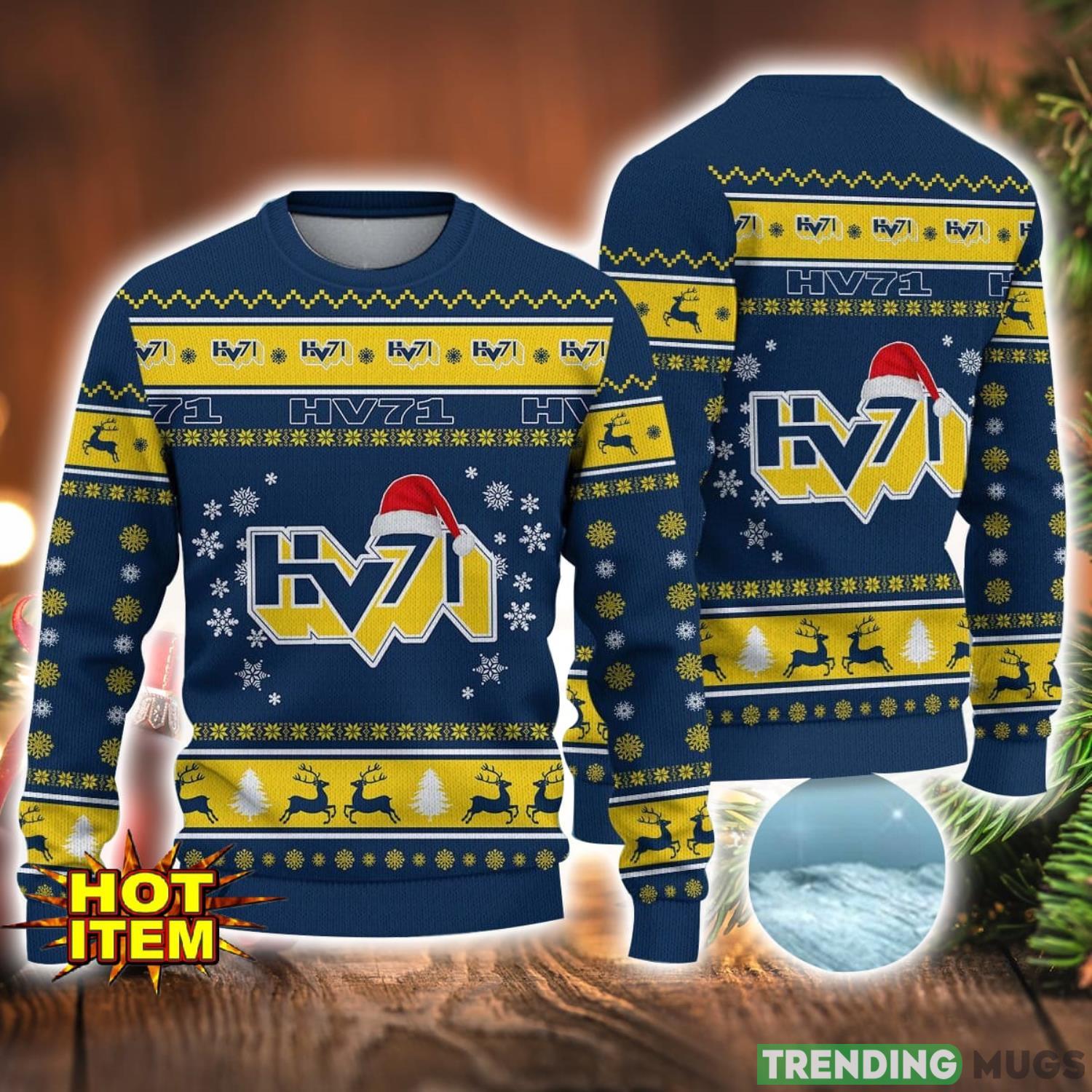 HV71 3D Ugly Christmas Sweater For Men And Women Sport Fans Product Photo 1 HV71 3D Ugly Christmas Sweater For Men And Women Sport Fans Product Photo 1