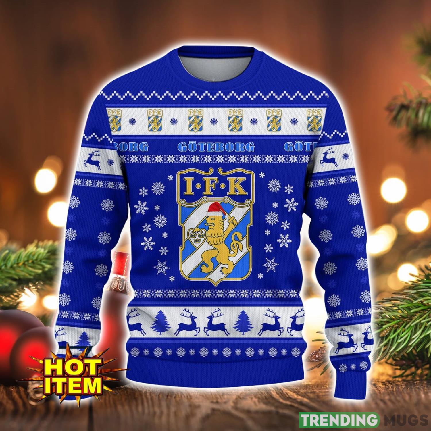 IFK Göteborg 3D Ugly Christmas Sweater For Men And Women Sport Fans 3D Sweater IFK Göteborg 3D Ugly Christmas Sweater For Men And Women Sport Fans 3D Sweater