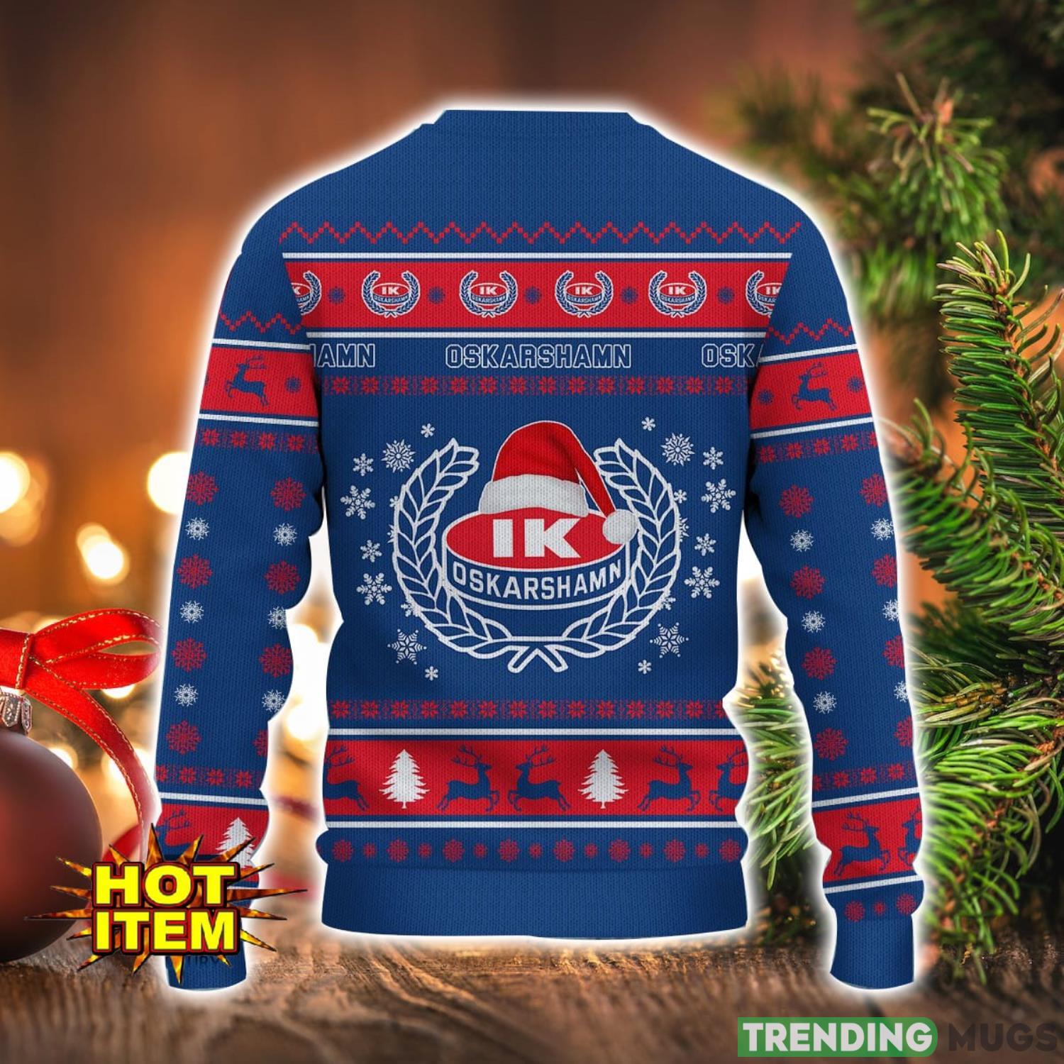 IK Oskarshamn 3D Ugly Christmas Sweater For Men And Women Sport Fans 3D Sweater IK Oskarshamn 3D Ugly Christmas Sweater For Men And Women Sport Fans 3D Sweater