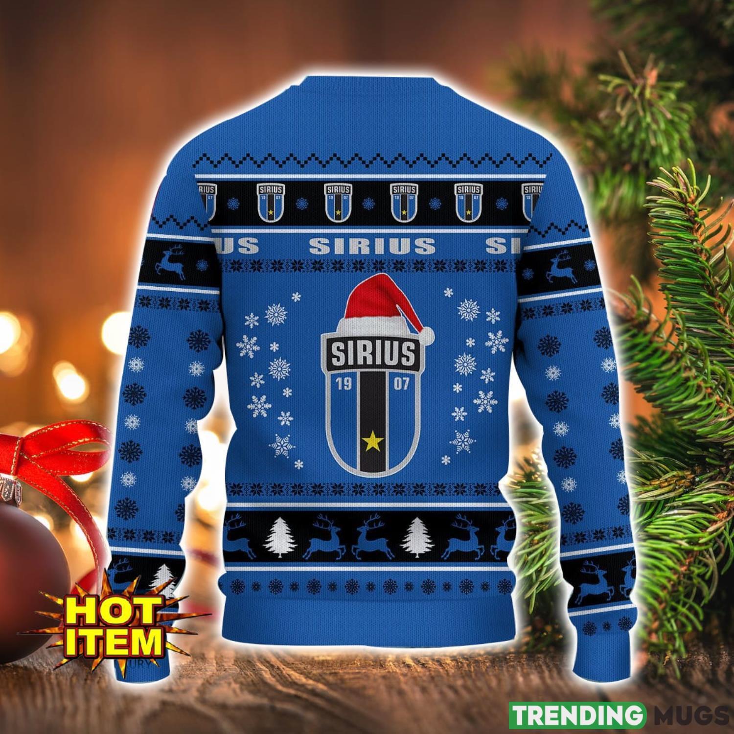 IK Sirius Fotboll 3D Ugly Christmas Sweater For Men And Women Sport Fans 3D Sweater IK Sirius Fotboll 3D Ugly Christmas Sweater For Men And Women Sport Fans 3D Sweater
