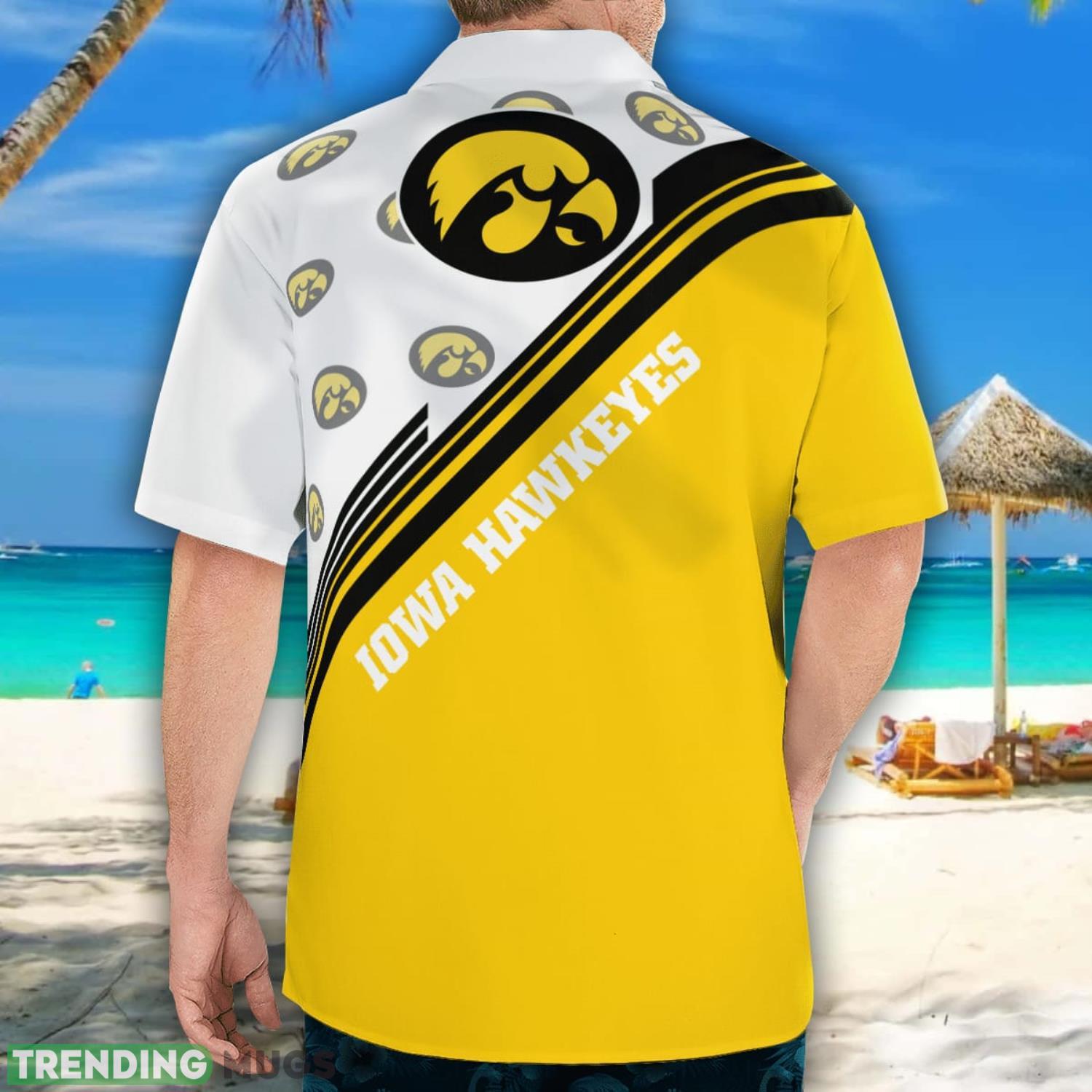 Iowa Hawkeyes Logo Printed Aloha Hawaiian Shirt Special Gift For Fans Hawaiian Shirt Iowa Hawkeyes Logo Printed Aloha Hawaiian Shirt Special Gift For Fans Hawaiian Shirt