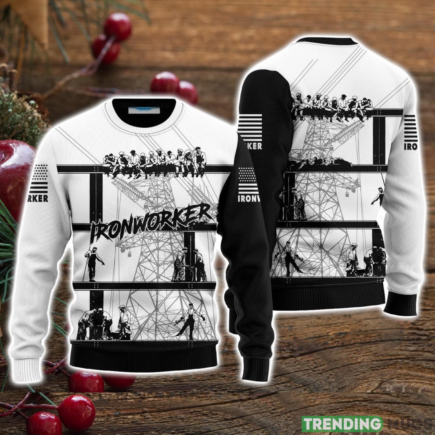 Ironworkers Ugly Christmas Sweater Christmas Holiday Gift For Men And Women Product Photo 1 Ironworkers Ugly Christmas Sweater Christmas Holiday Gift For Men And Women Product Photo 1