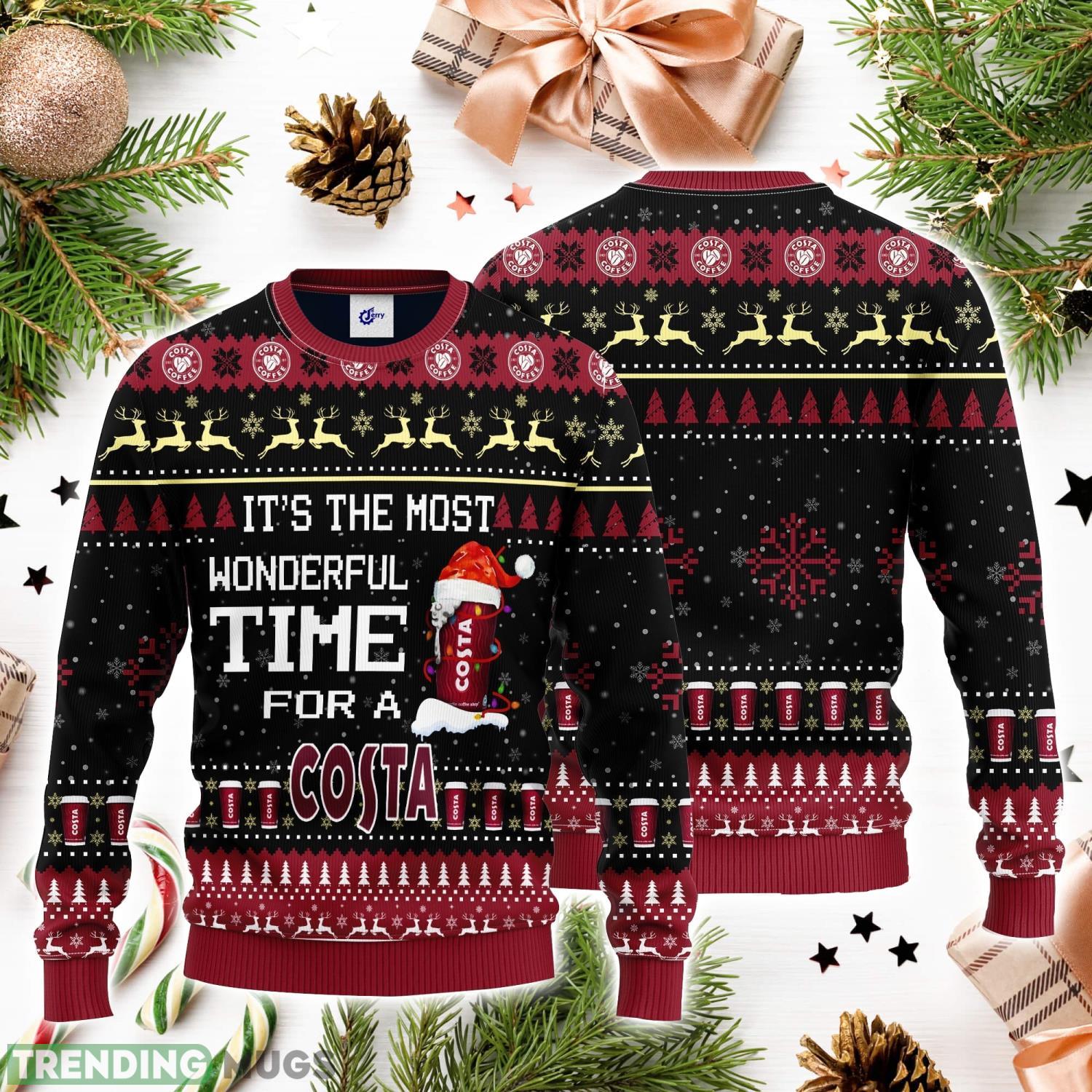 It's The Most Wonderful Time For A Costa 3D Ugly Christmas Sweater Unisex Sweater Christmas Gift 3D Sweater It's The Most Wonderful Time For A Costa 3D Ugly Christmas Sweater Unisex Sweater Christmas Gift Product Photo 1