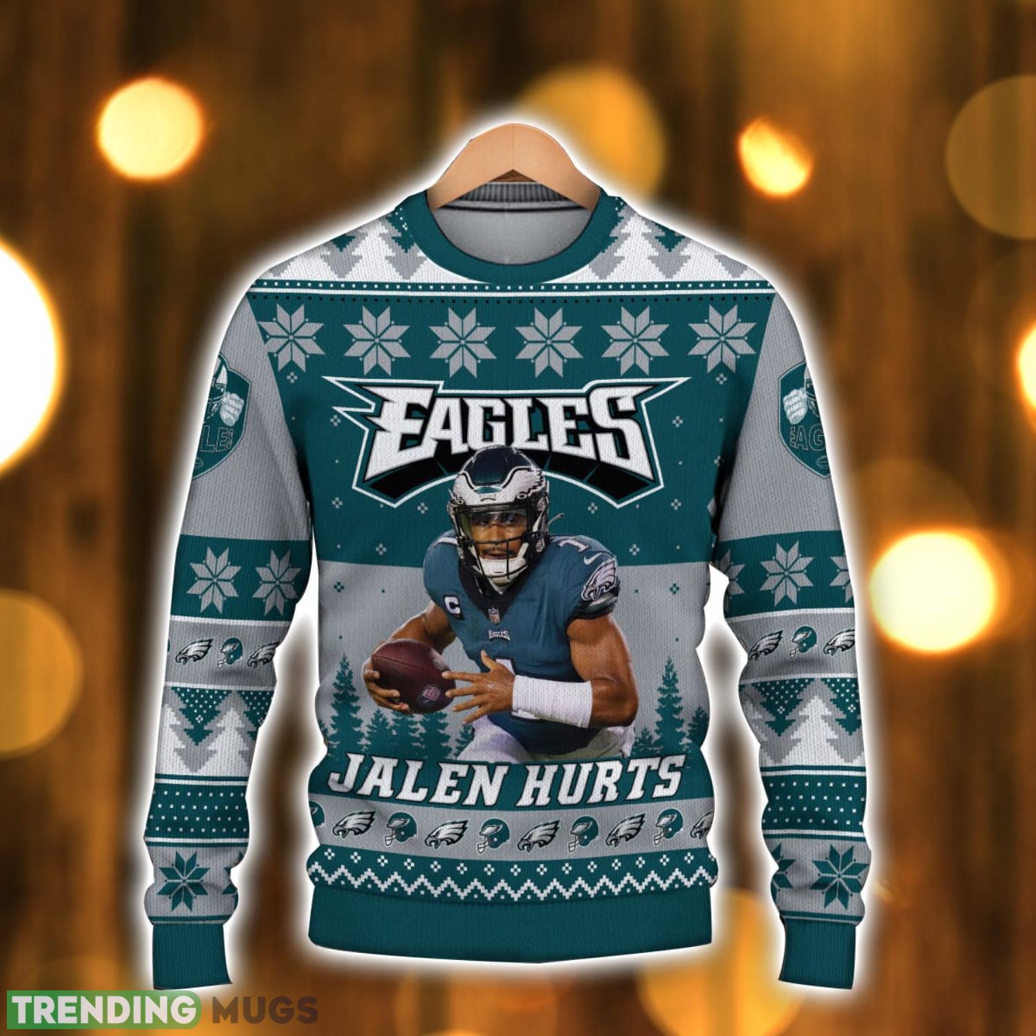 Jalen Hurts Philadelphia Eagles No One Likes Us We Do Not Care NFL Ugly Christmas Sweater Christmas Gift For Sport Fans 3D Sweater Jalen Hurts Philadelphia Eagles No One Likes Us We Do Not Care NFL Ugly Christmas Sweater Christmas Gift For Sport Fans 3D Sweater
