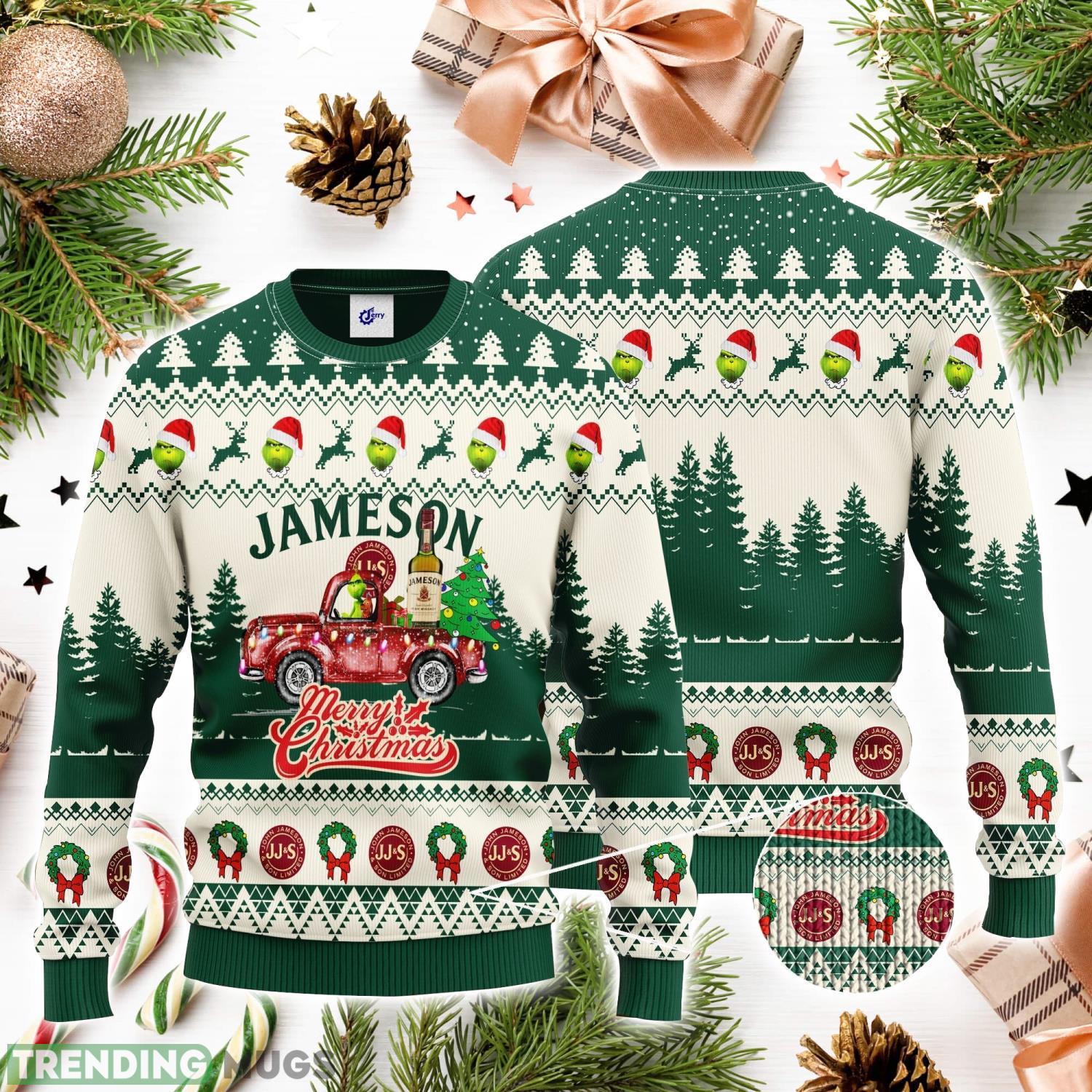 Jameson Grinch Merry Christmas 3D Ugly Christmas Sweater Unisex Sweater Christmas Gift Product Photo 1 Jameson Grinch Merry Christmas 3D Ugly Christmas Sweater Unisex Sweater Christmas Gift Product Photo 1