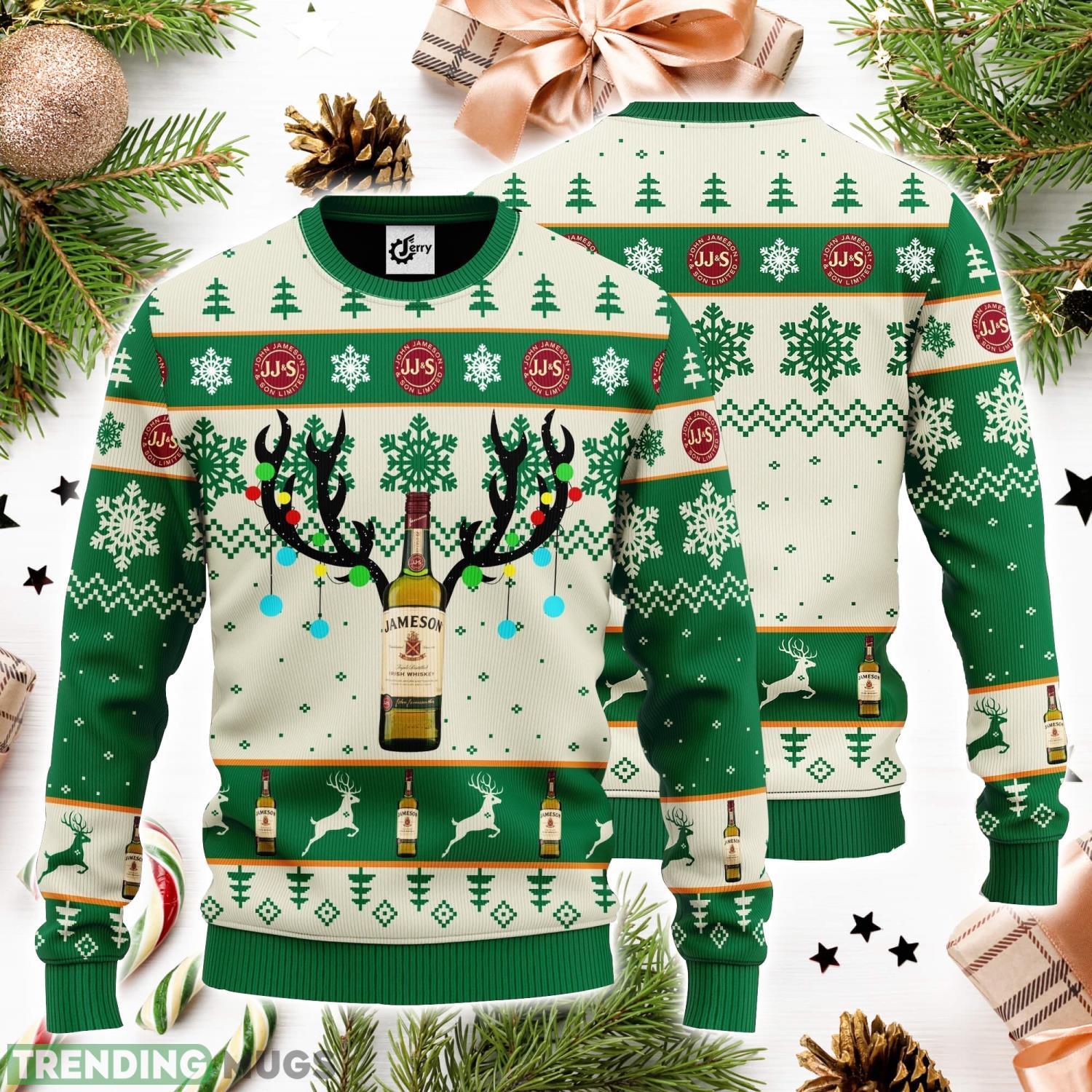 Jameson Reindeer 3D Ugly Christmas Sweater Unisex Sweater Christmas Gift Product Photo 1 Jameson Reindeer 3D Ugly Christmas Sweater Unisex Sweater Christmas Gift Product Photo 1