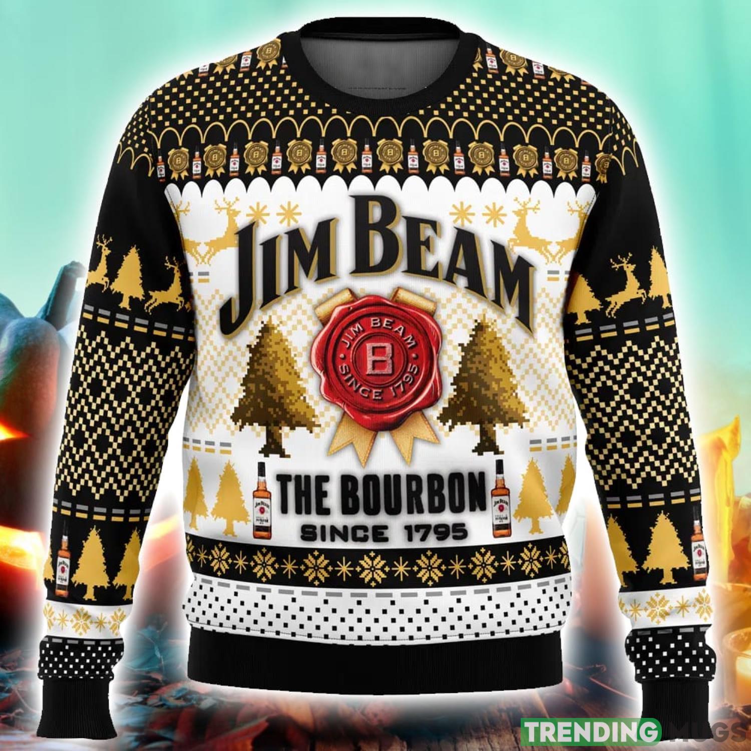 Jim Beam The Bourbon Ugly Christmas Sweater 3D Printed Men And Women Christmas Hoiliday Gift Product Photo 1 Jim Beam The Bourbon Ugly Christmas Sweater 3D Printed Men And Women Christmas Hoiliday Gift Product Photo 1