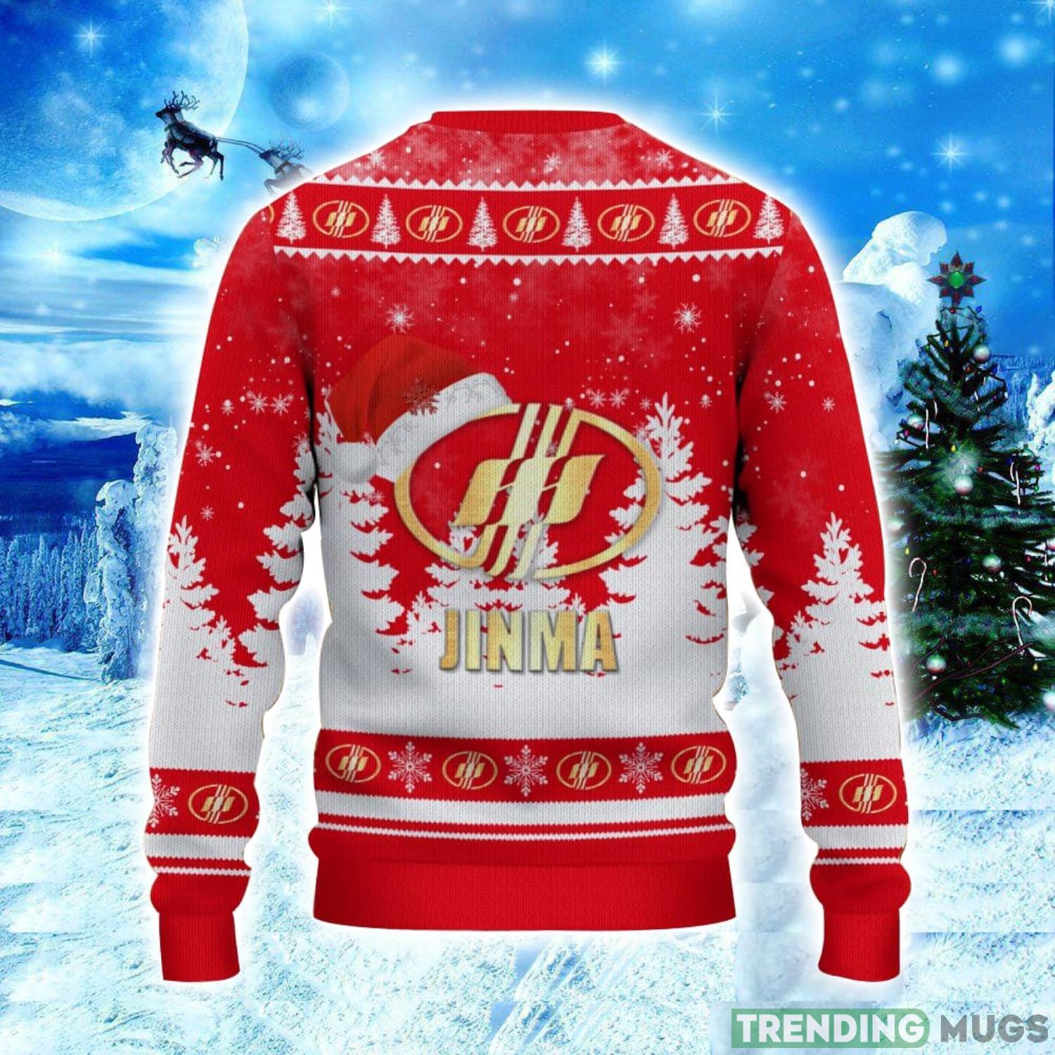 Jinma Logo Wearing Santa Hat Christmas Gift Ugly Christmas Sweater Christmas Gift Ideas 3D Sweater Jinma Logo Wearing Santa Hat Christmas Gift Ugly Christmas Sweater Christmas Gift Ideas 3D Sweater