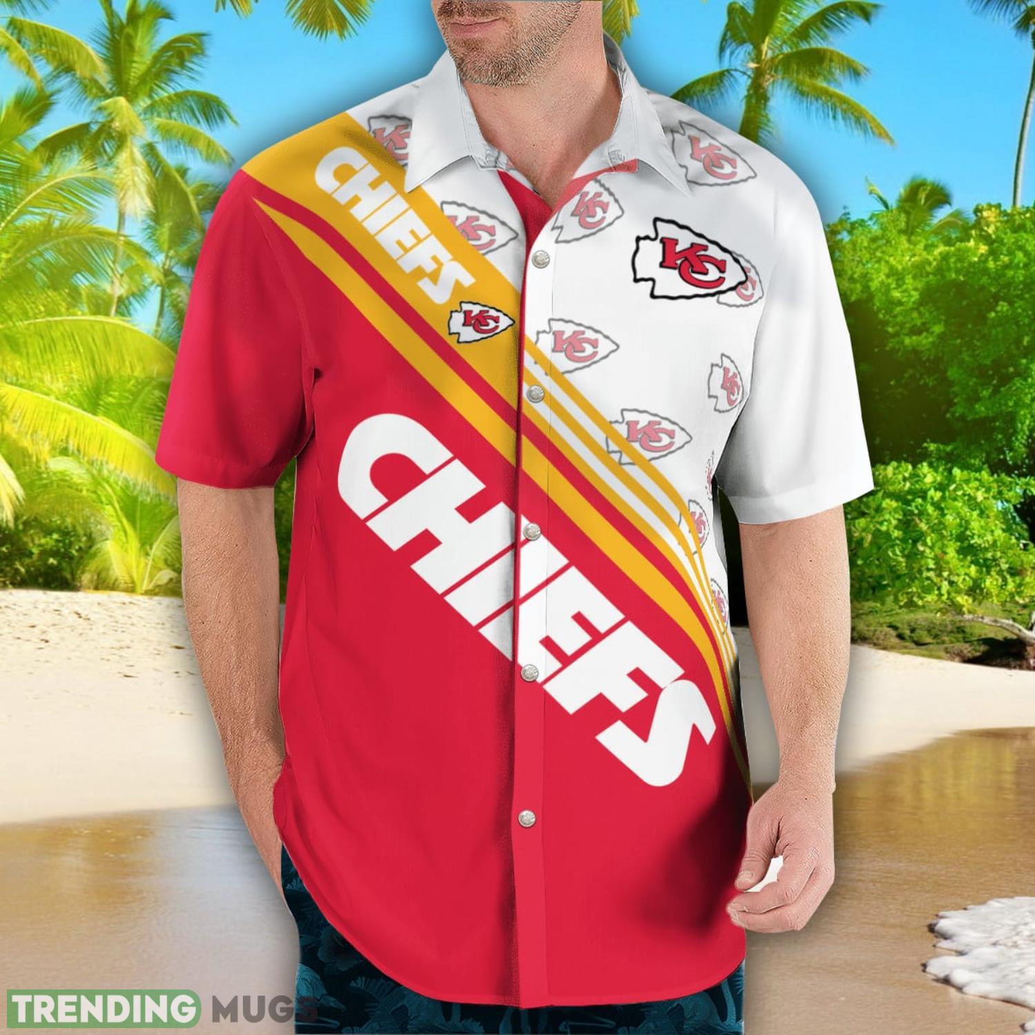 Kansas City Chiefs Logo Printed Aloha Hawaiian Shirt Special Gift For Fans Hawaiian Shirt Kansas City Chiefs Logo Printed Aloha Hawaiian Shirt Special Gift For Fans Hawaiian Shirt