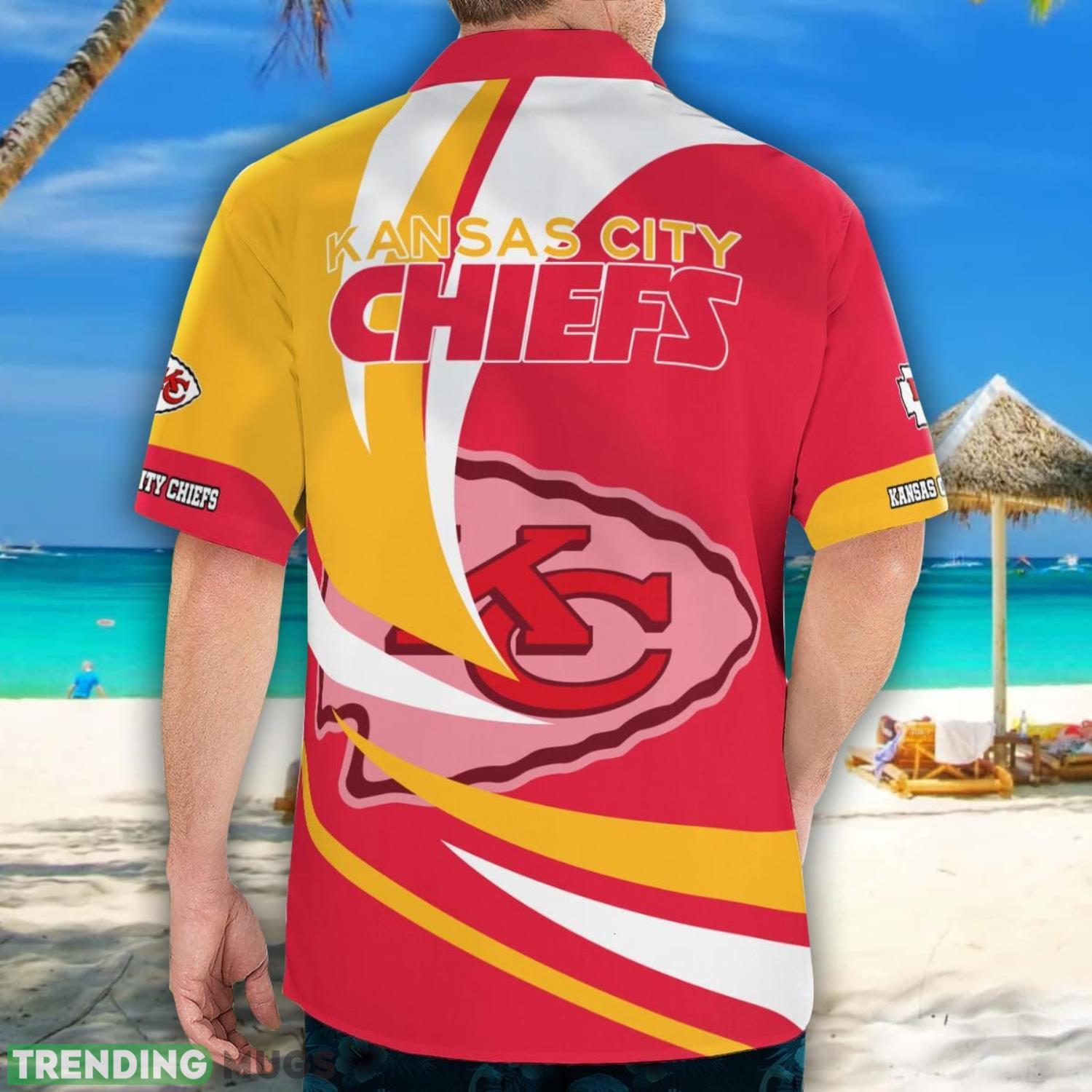 Kansas City Chiefs Short Sleeve Button Up Hawaiian Shirt Hawaiian Shirt Kansas City Chiefs Short Sleeve Button Up Hawaiian Shirt Hawaiian Shirt