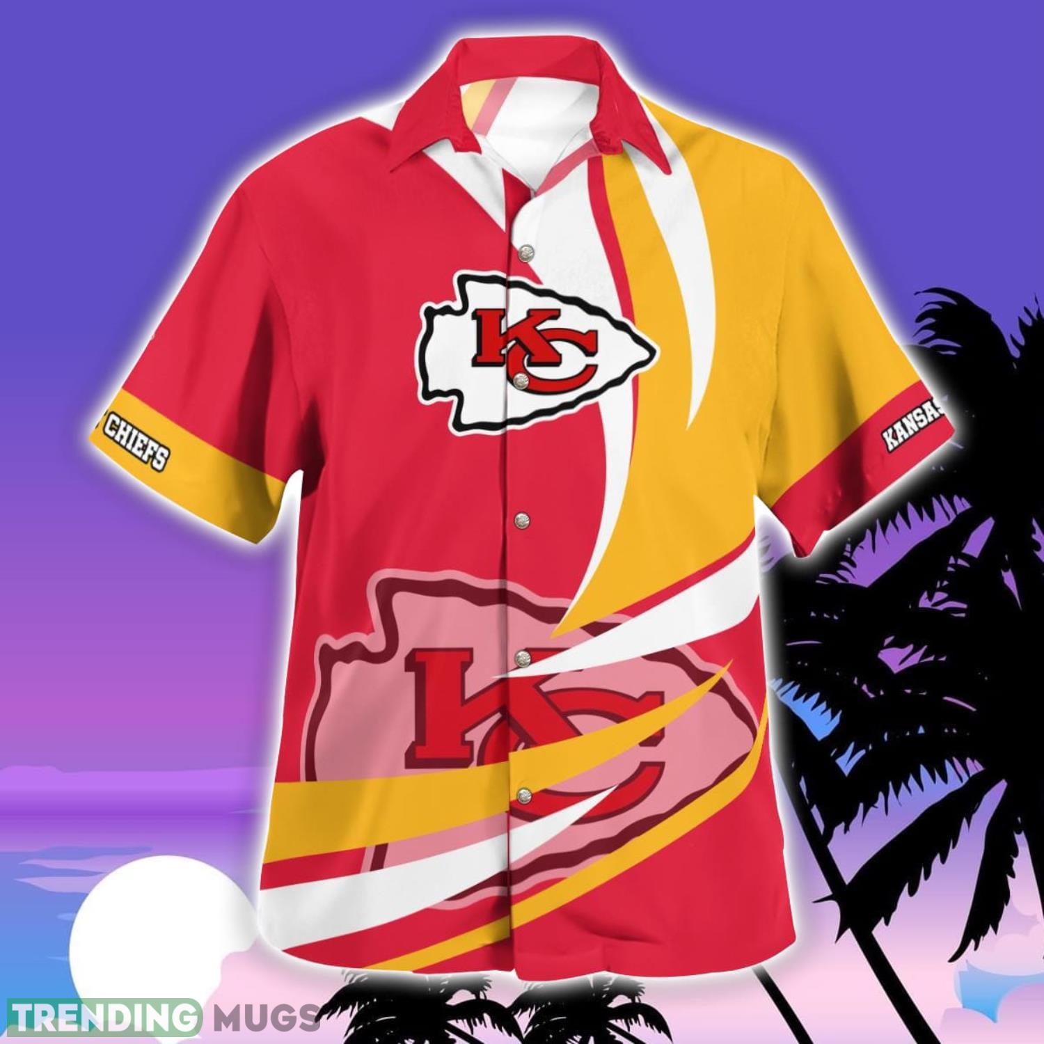 Kansas City Chiefs Short Sleeve Button Up Hawaiian Shirt Hawaiian Shirt Kansas City Chiefs Short Sleeve Button Up Hawaiian Shirt Hawaiian Shirt