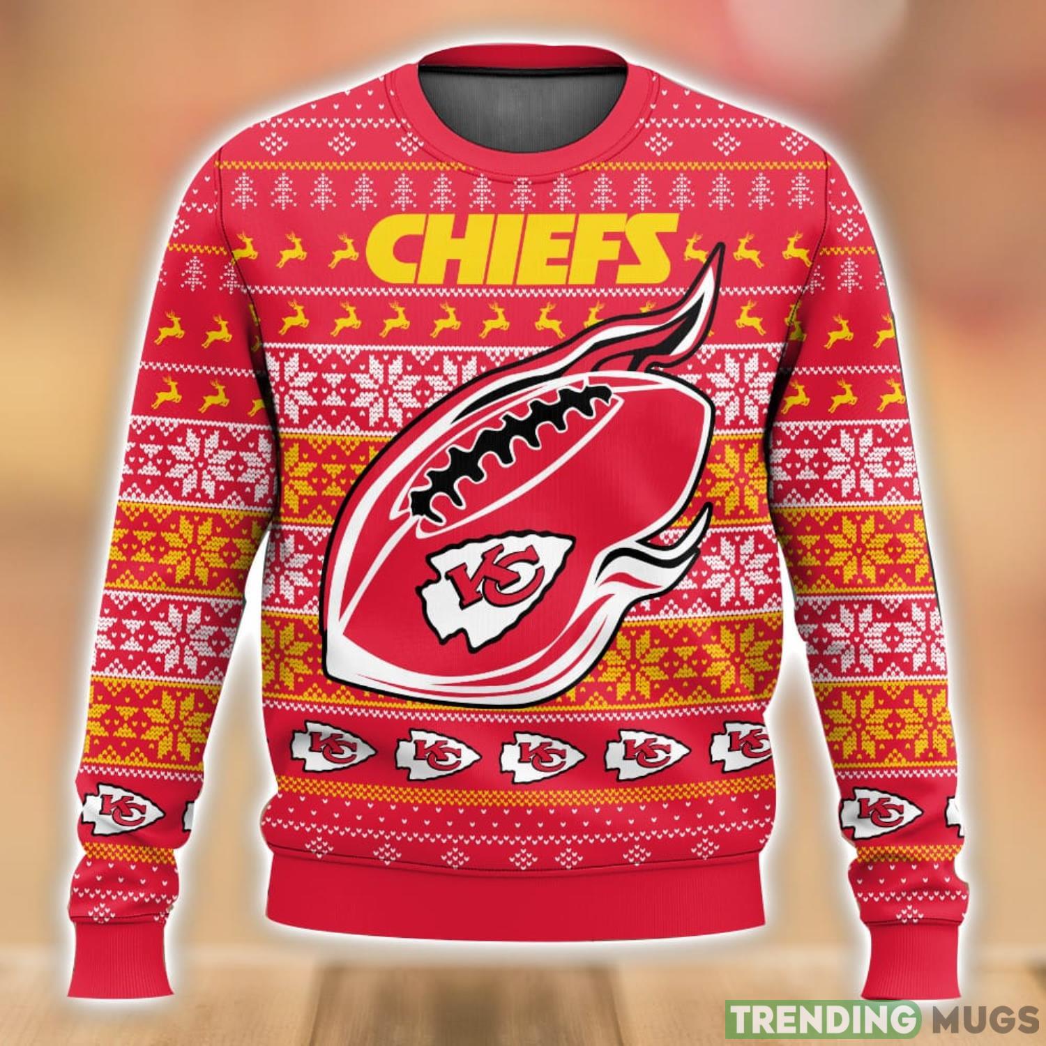 Kansas City Chiefs Ugly Sweater 3D Printed Men And Women Christmas Gift Product Photo 1 Kansas City Chiefs Ugly Sweater 3D Printed Men And Women Christmas Gift Product Photo 1