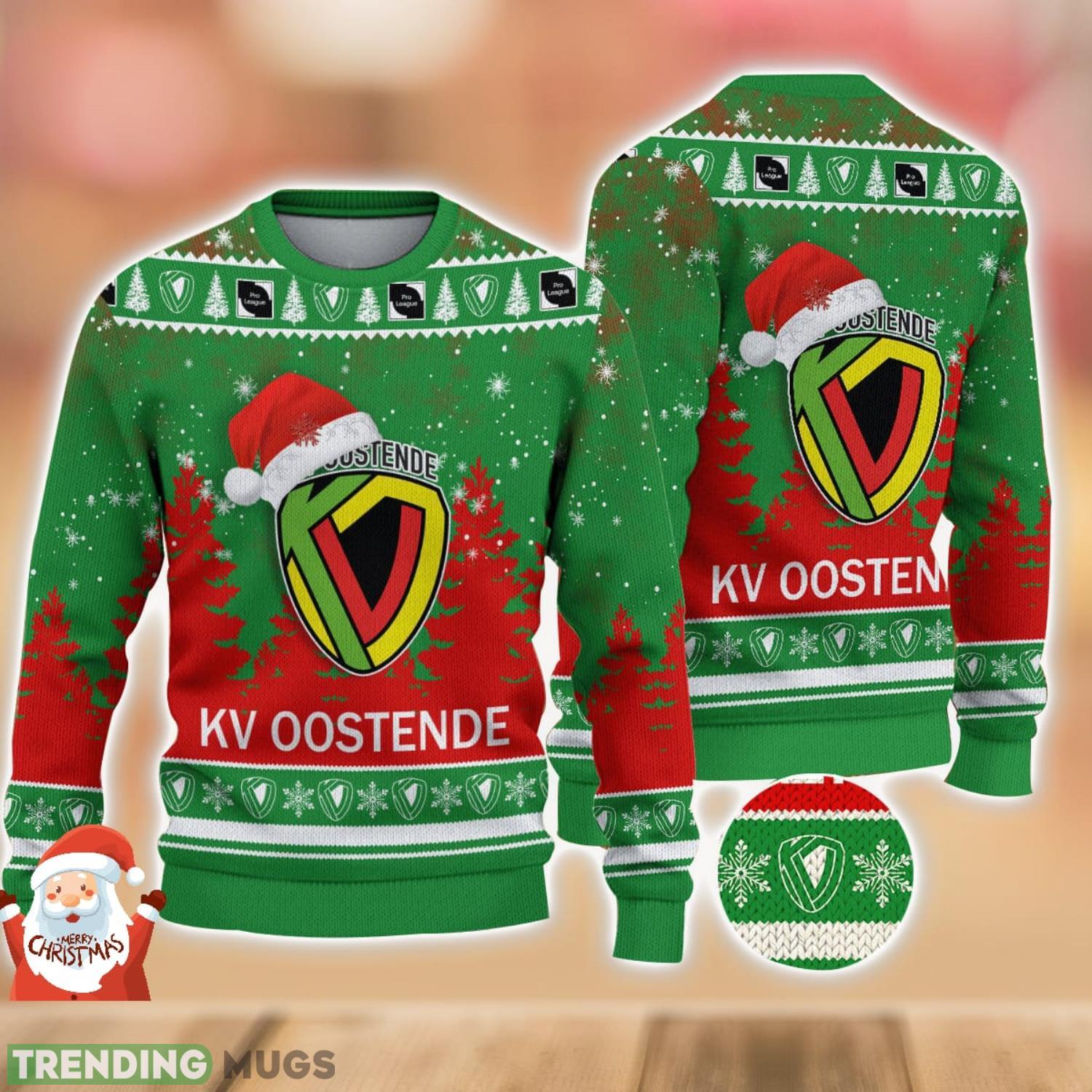 KV Oostende Ugly Christmas Sweater Holiday Gift Ideas For Men And Women Product Photo 1 KV Oostende Ugly Christmas Sweater Holiday Gift Ideas For Men And Women Product Photo 1