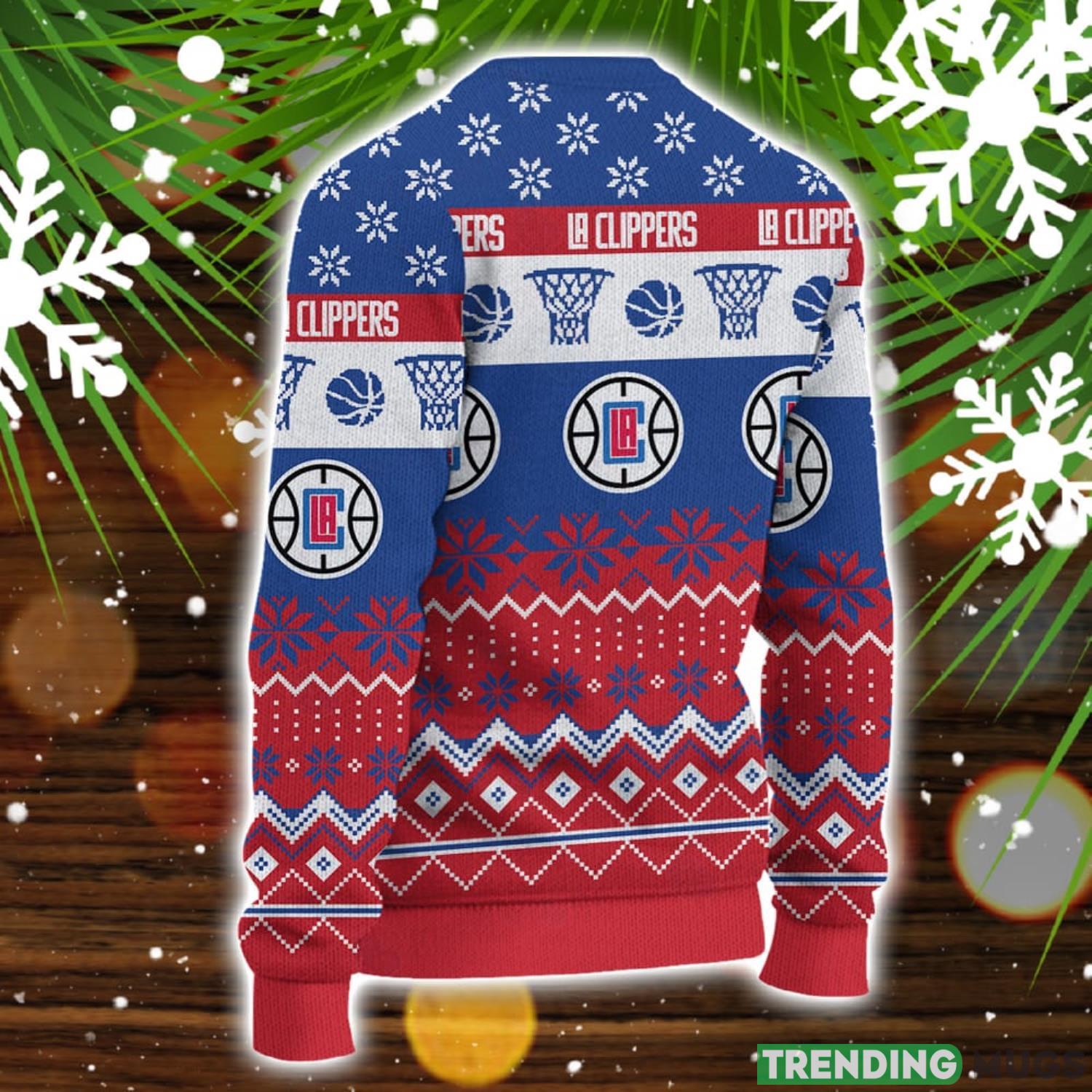 LA Clippers National Basketball Association Knitting Ugly Christmas Sweater Men And Women Sport Gift 3D Sweater LA Clippers National Basketball Association Knitting Ugly Christmas Sweater Men And Women Sport Gift 3D Sweater