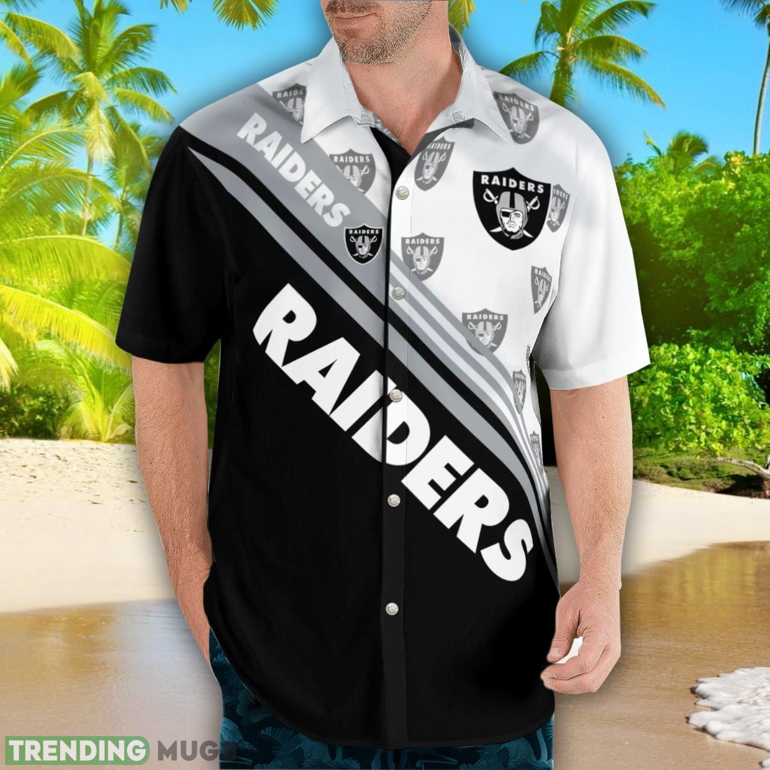 Las Vegas Raiders Logo Printed Aloha Hawaiian Shirt Special Gift For Fans Hawaiian Shirt Las Vegas Raiders Logo Printed Aloha Hawaiian Shirt Special Gift For Fans Hawaiian Shirt