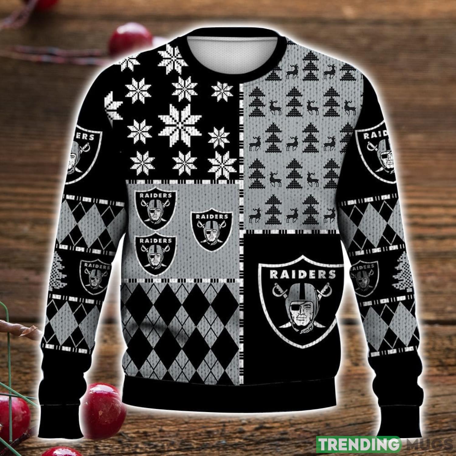 Las Vegas Raiders Ugly Christmas Sweater Sport Fans Christmas Gift Product Photo 1 Las Vegas Raiders Ugly Christmas Sweater Sport Fans Christmas Gift Product Photo 1