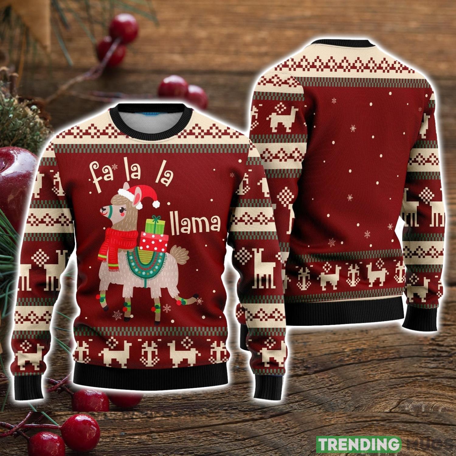 Llama Lalala Ugly Christmas Sweater Christmas Holiday Gift For Men And Women Product Photo 1 Llama Lalala Ugly Christmas Sweater Christmas Holiday Gift For Men And Women Product Photo 1