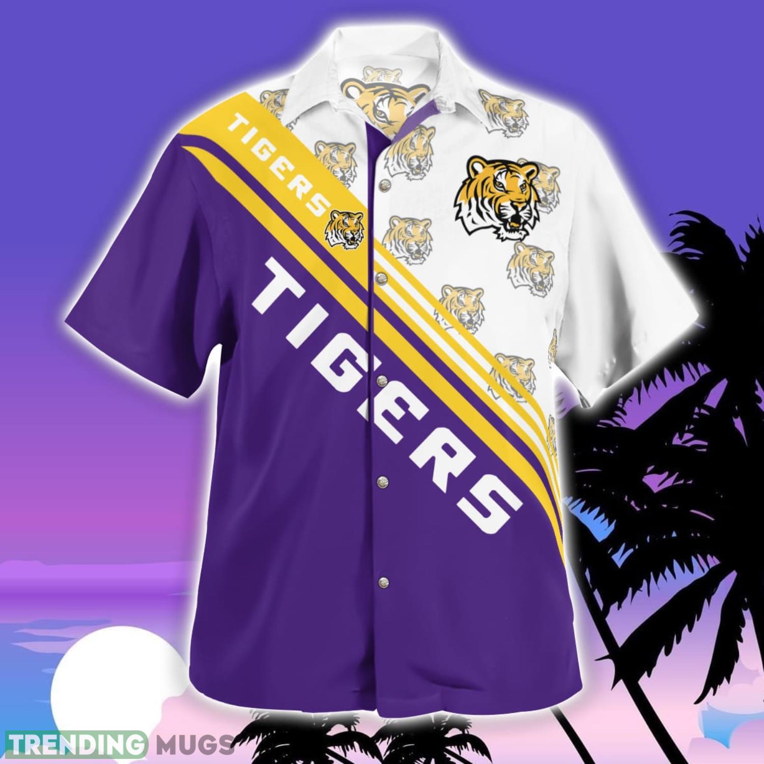 LSU Tigers Logo Printed Aloha Hawaiian Shirt Special Gift For Fans Hawaiian Shirt LSU Tigers Logo Printed Aloha Hawaiian Shirt Special Gift For Fans Hawaiian Shirt