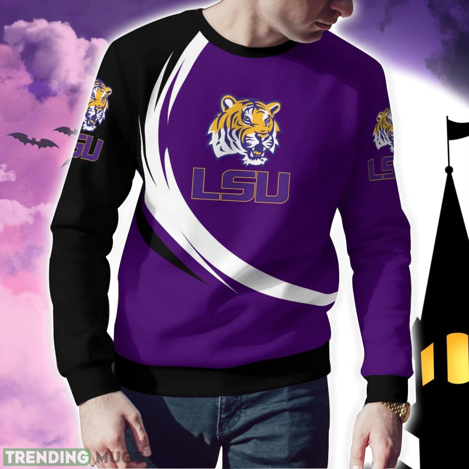 LSU Tigers Simple Vintage 3D Sweater Christmas Gift For Fans 3D Sweater LSU Tigers Simple Vintage 3D Sweater Christmas Gift For Fans 3D Sweater