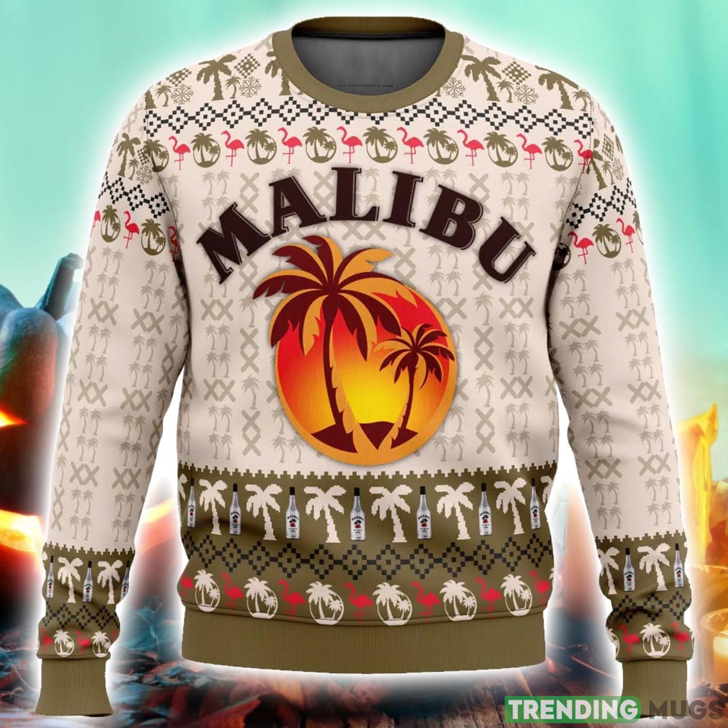 Malibu Rum Ugly Christmas Sweater 3D Printed Men And Women Christmas Hoiliday Gift 3D Sweater Malibu Rum Ugly Christmas Sweater 3D Printed Men And Women Christmas Hoiliday Gift 3D Sweater