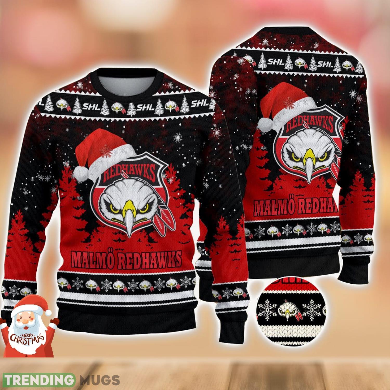 Malmo Redhawks Ugly Christmas Sweater Holiday Gift Ideas For Men And Women Product Photo 1 Malmo Redhawks Ugly Christmas Sweater Holiday Gift Ideas For Men And Women Product Photo 1
