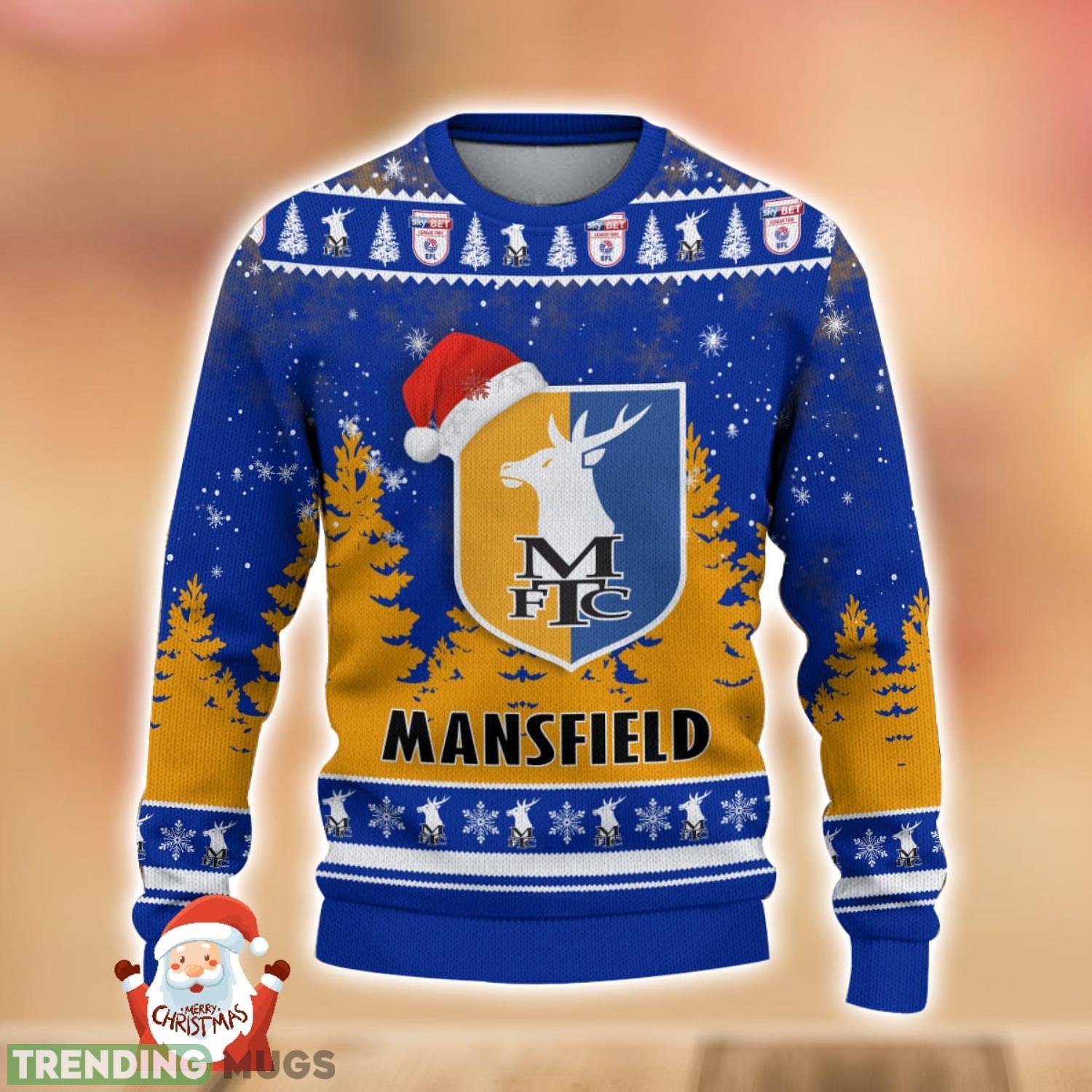Mansfield Town Ugly Christmas Sweater Holiday Gift Ideas For Men And Women 3D Sweater Mansfield Town Ugly Christmas Sweater Holiday Gift Ideas For Men And Women 3D Sweater