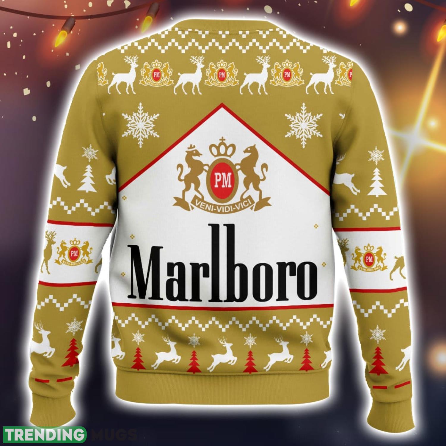 Marlboro Gold Ugly Christmas Sweater 2023 Christmas Gift 3D Sweater 3D Sweater Marlboro Gold Ugly Christmas Sweater 2023 Christmas Gift 3D Sweater 3D Sweater