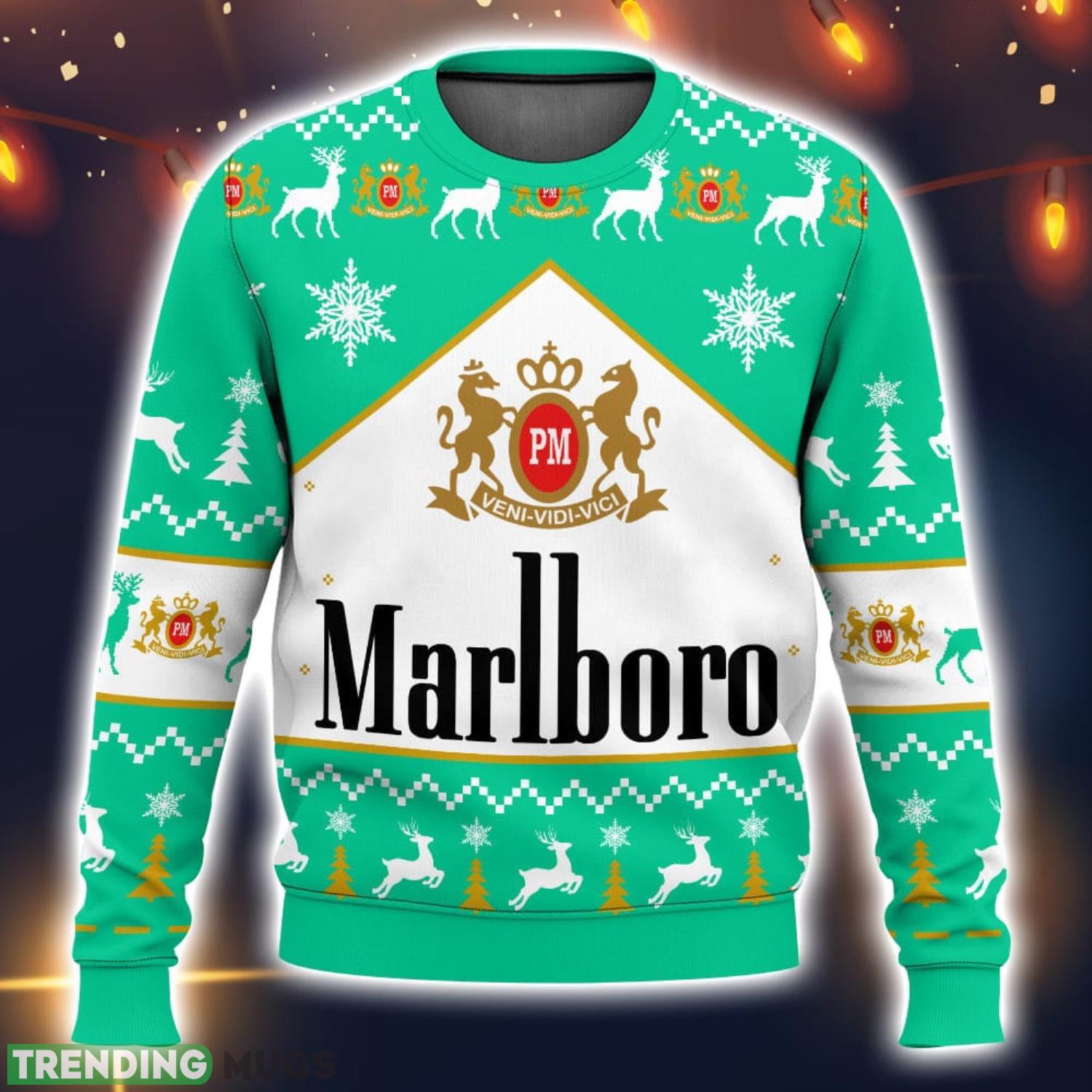 Marlboro Methol Ugly Christmas Sweater 2023 Christmas Gift 3D Sweater Product Photo 1 Marlboro Methol Ugly Christmas Sweater 2023 Christmas Gift 3D Sweater Product Photo 1
