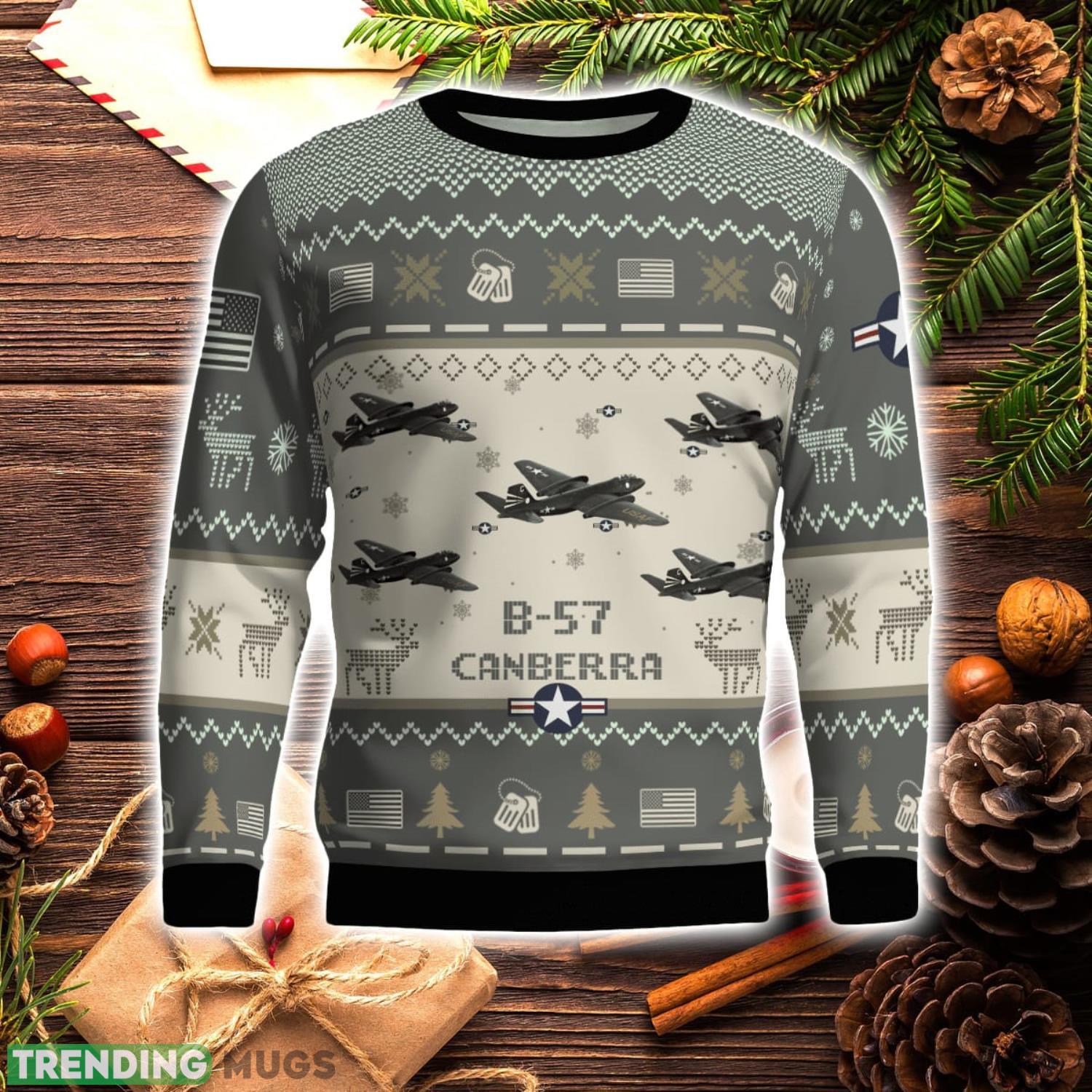 Martin B 57 Canberra B57 Aircraft New Trend Veteran Sweater Ugly Christmas Sweater Military Christmas Sweater 3D Sweater Martin B 57 Canberra B57 Aircraft New Trend Veteran Sweater Ugly Christmas Sweater Military Christmas Sweater 3D Sweater