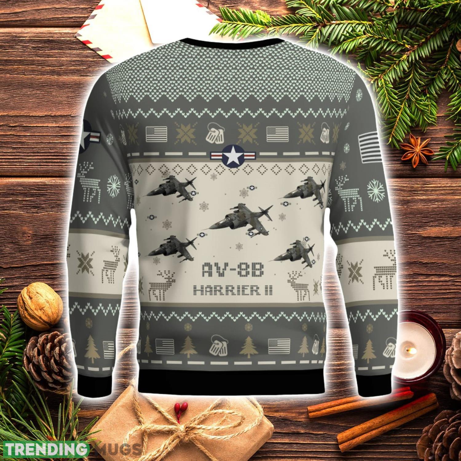 McDonnell Douglas AV 8B Harrier II AV8B Aircraft New Trend Veteran Sweater Ugly Christmas Sweater Military Christmas Sweater 3D Sweater McDonnell Douglas AV 8B Harrier II AV8B Aircraft New Trend Veteran Sweater Ugly Christmas Sweater Military Christmas Sweater 3D Sweater