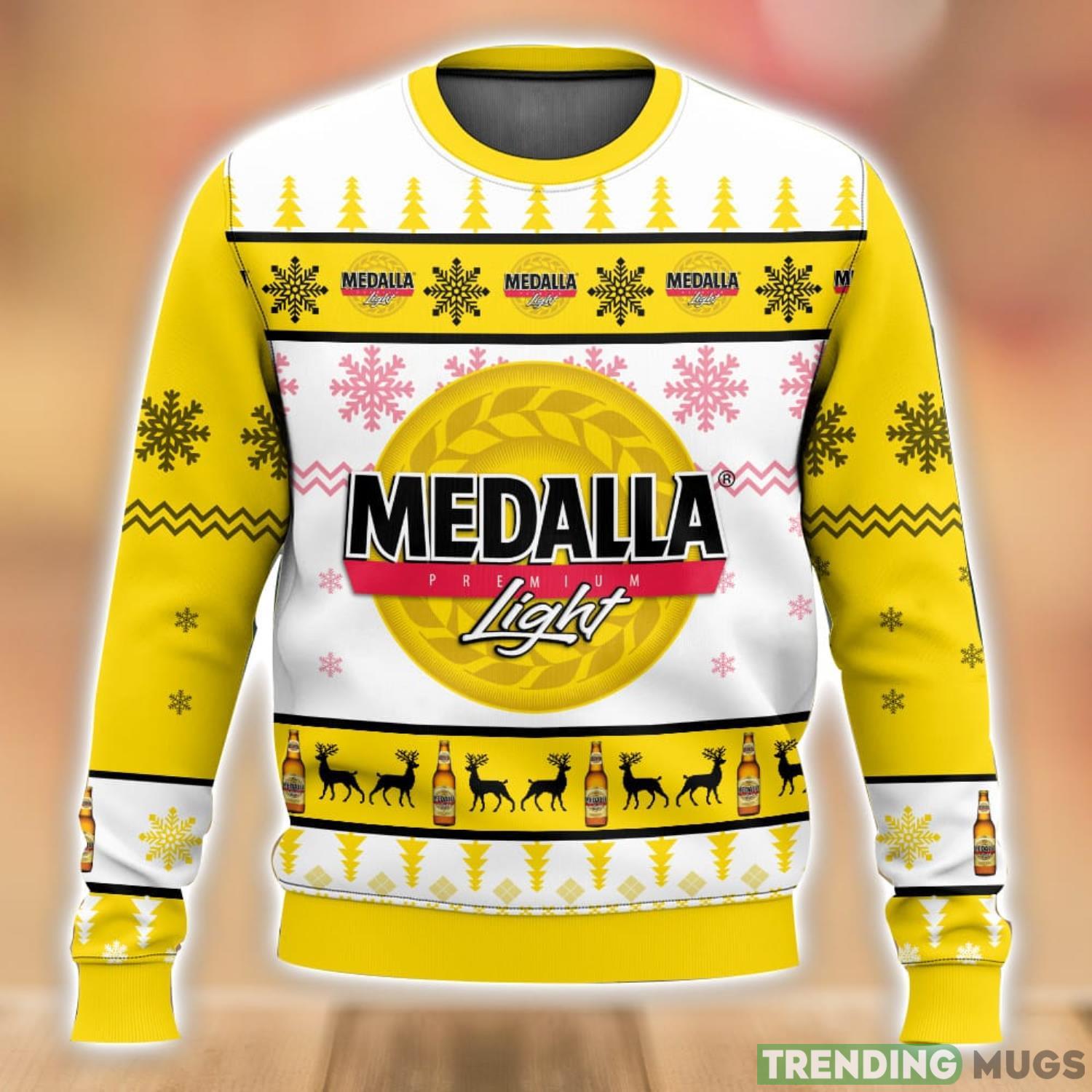 Medalla beer Ugly Sweater 3D Printed Men And Women Christmas Gift Product Photo 1 Medalla beer Ugly Sweater 3D Printed Men And Women Christmas Gift Product Photo 1