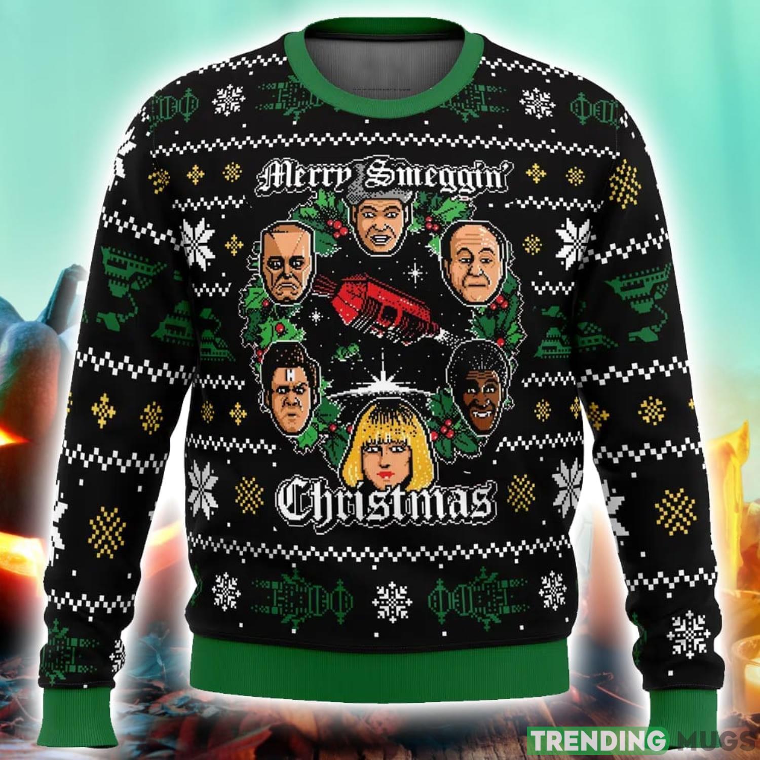 Merry Smeggin’ Christmas Red Dwarf Ugly Christmas Sweater 3D Printed Men And Women Christmas Hoiliday Gift Product Photo 1