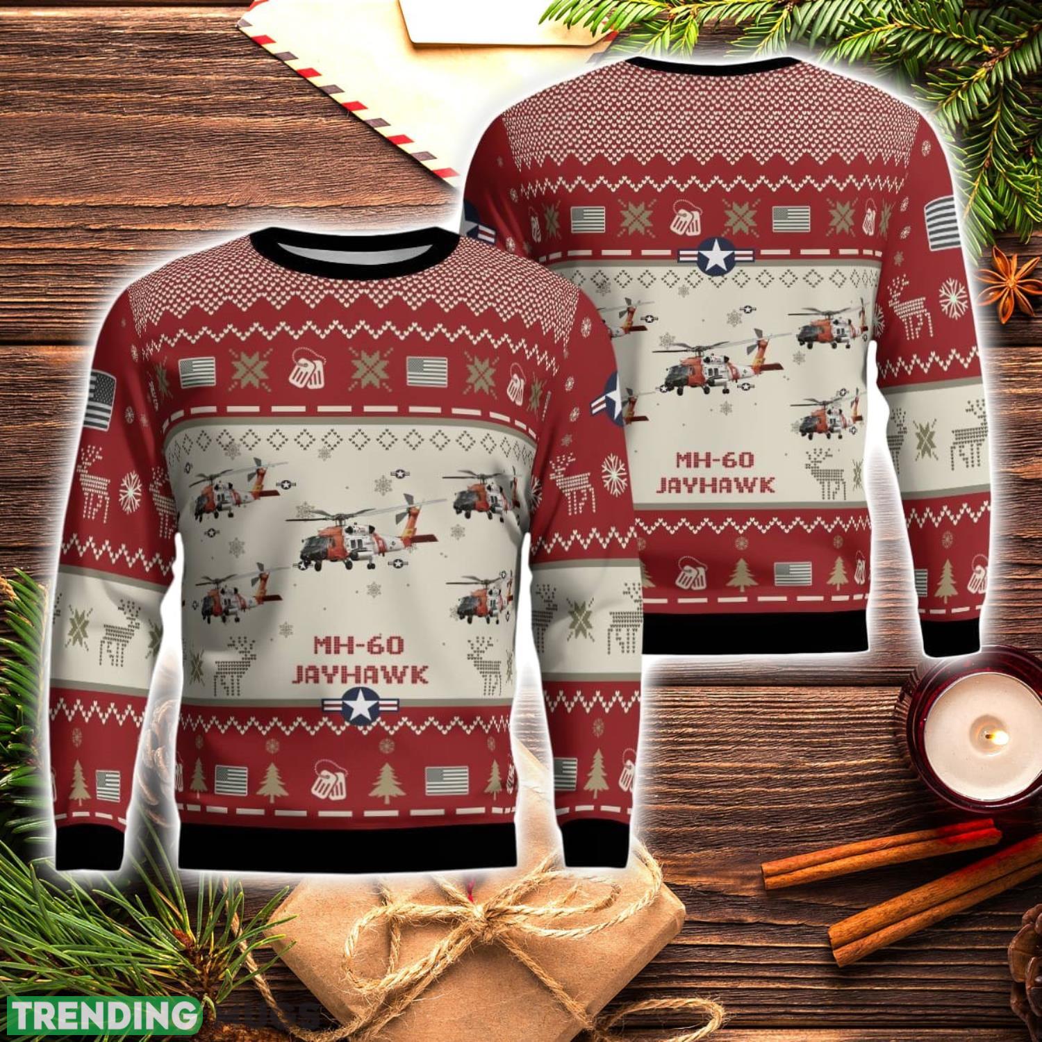 MH-60 Jayhawk MH60 Aircraft Red Ugly Christmas Sweater Christmas Gift Veteran USA Air Force 3D Sweater Product Photo 1 MH-60 Jayhawk MH60 Aircraft Red Ugly Christmas Sweater Christmas Gift Veteran USA Air Force 3D Sweater Product Photo 1